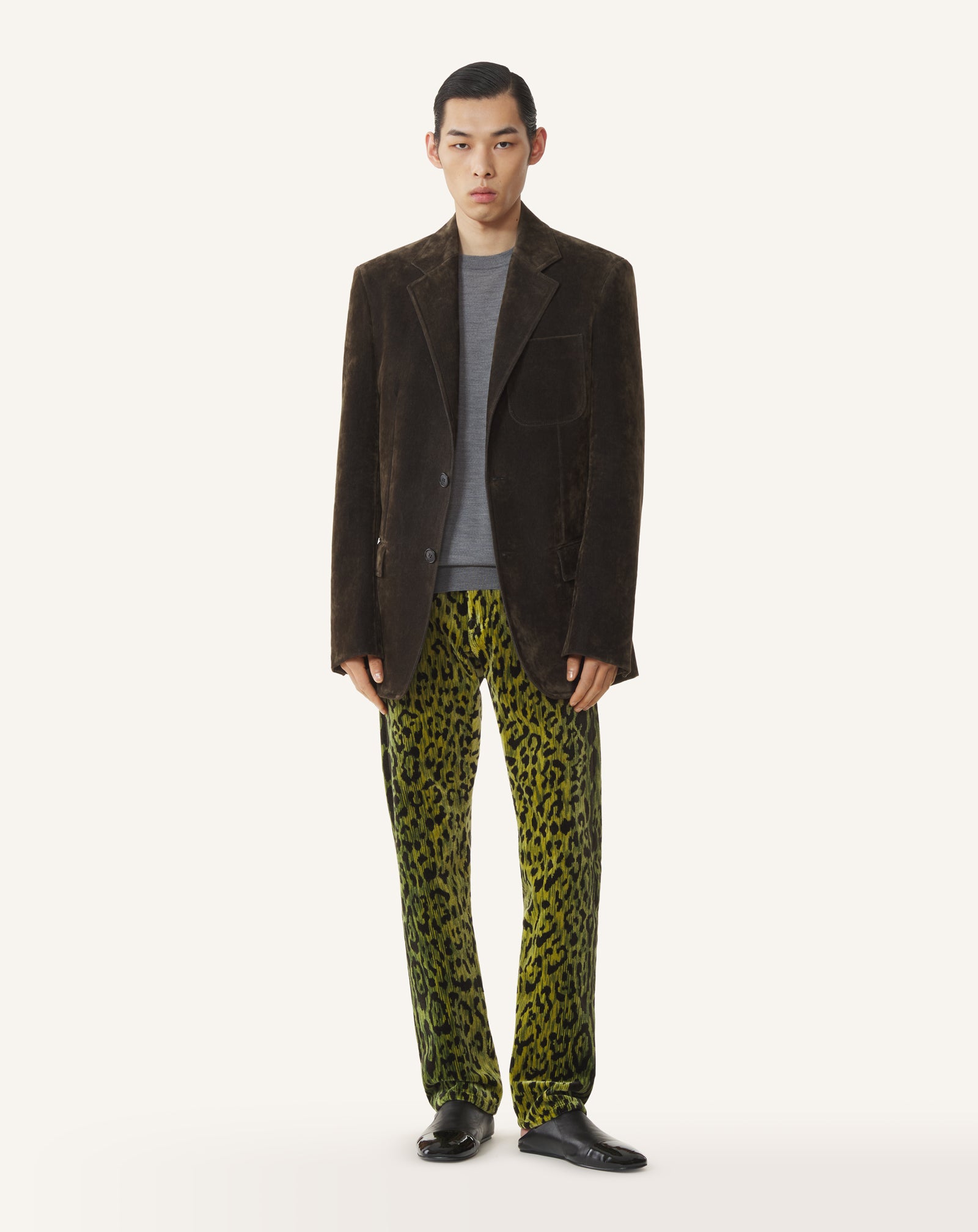 VESTE EN DENIM VELOURS VERT