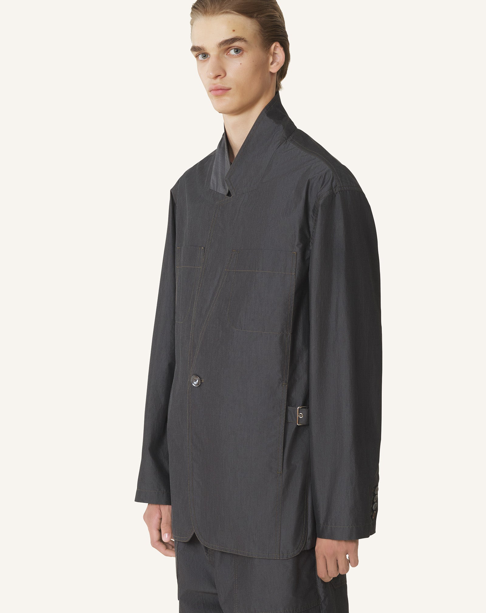VESTE AMPLE EN CHAMBRAY