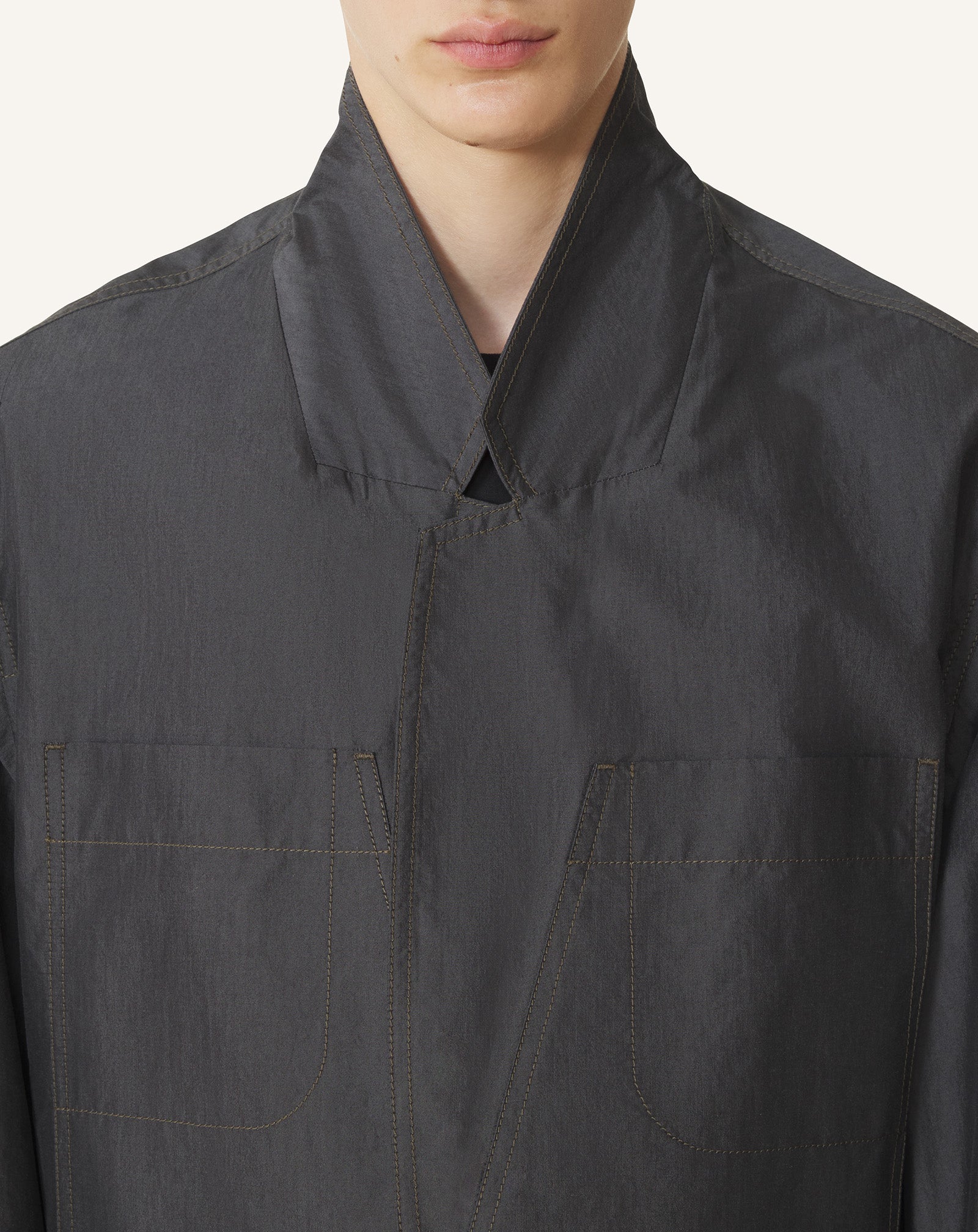 VESTE AMPLE EN CHAMBRAY