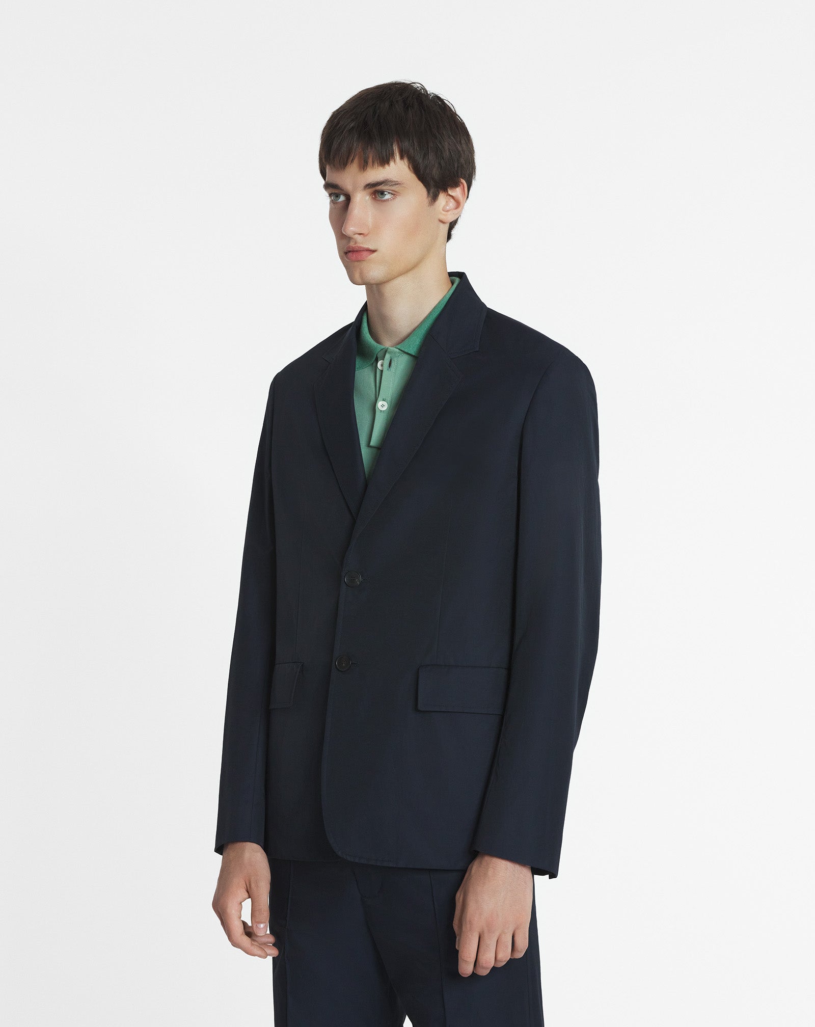 VESTE DROITE EN COTON TECHNIQUE