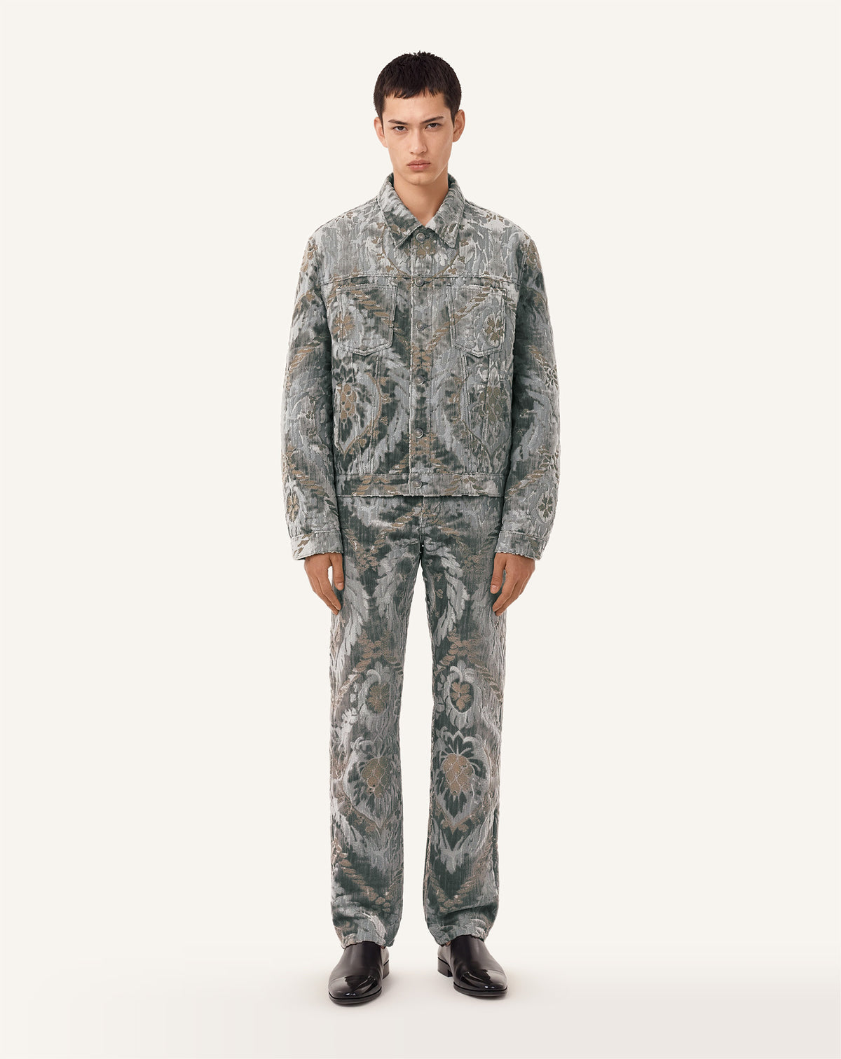 VESTE BEVILACQUA EN MOTIF PIGNA GRIS