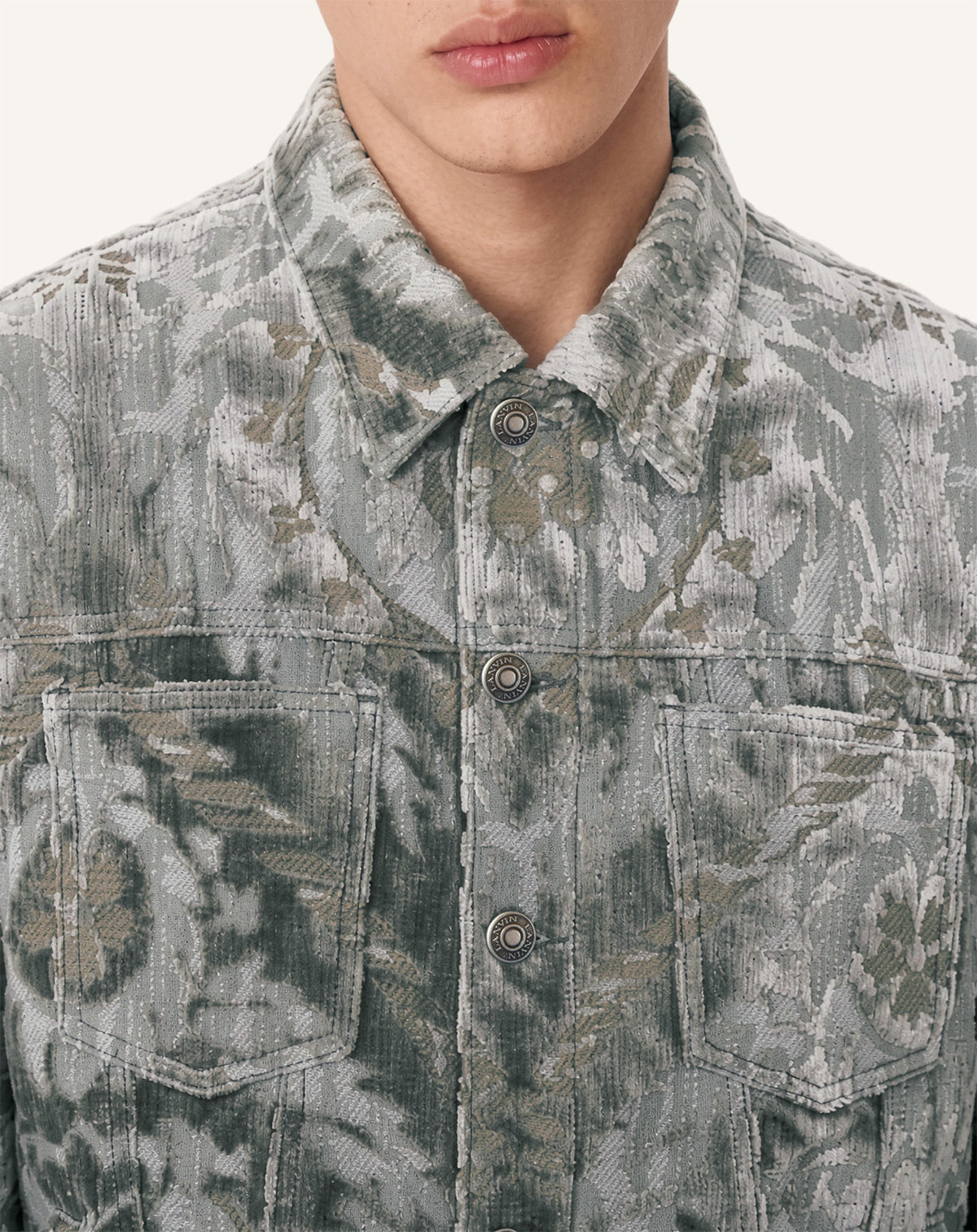 VESTE BEVILACQUA EN MOTIF PIGNA GRIS