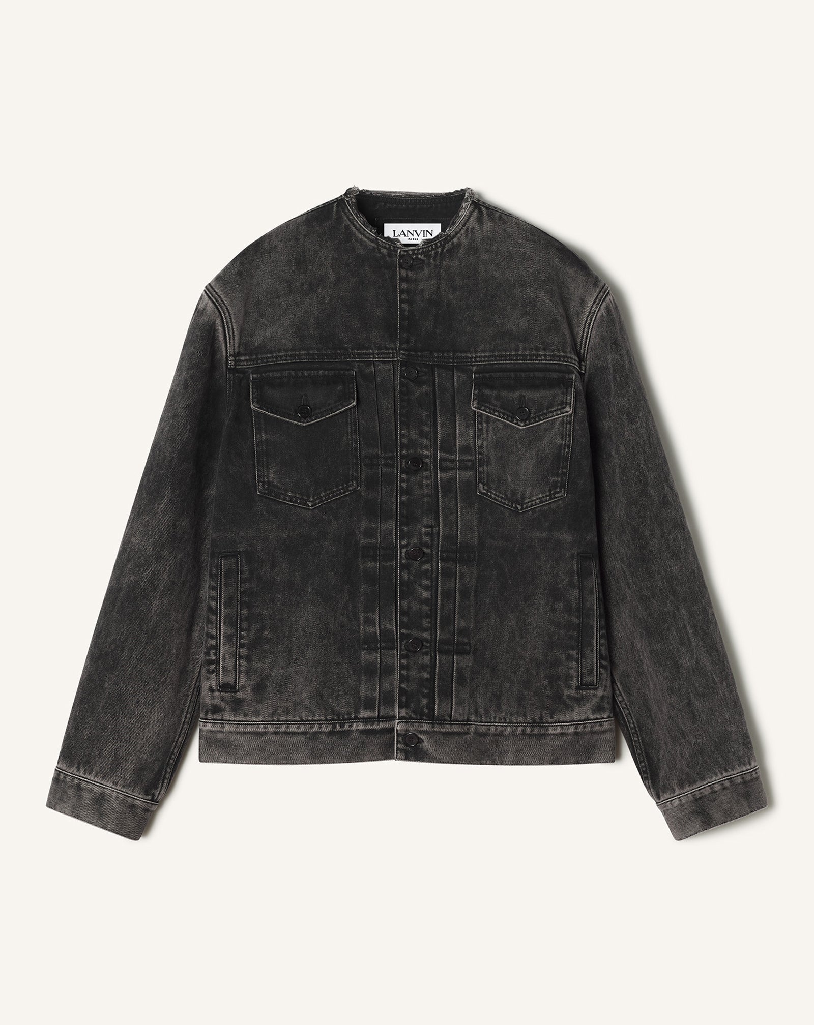 VESTE SANS COL EN DENIM