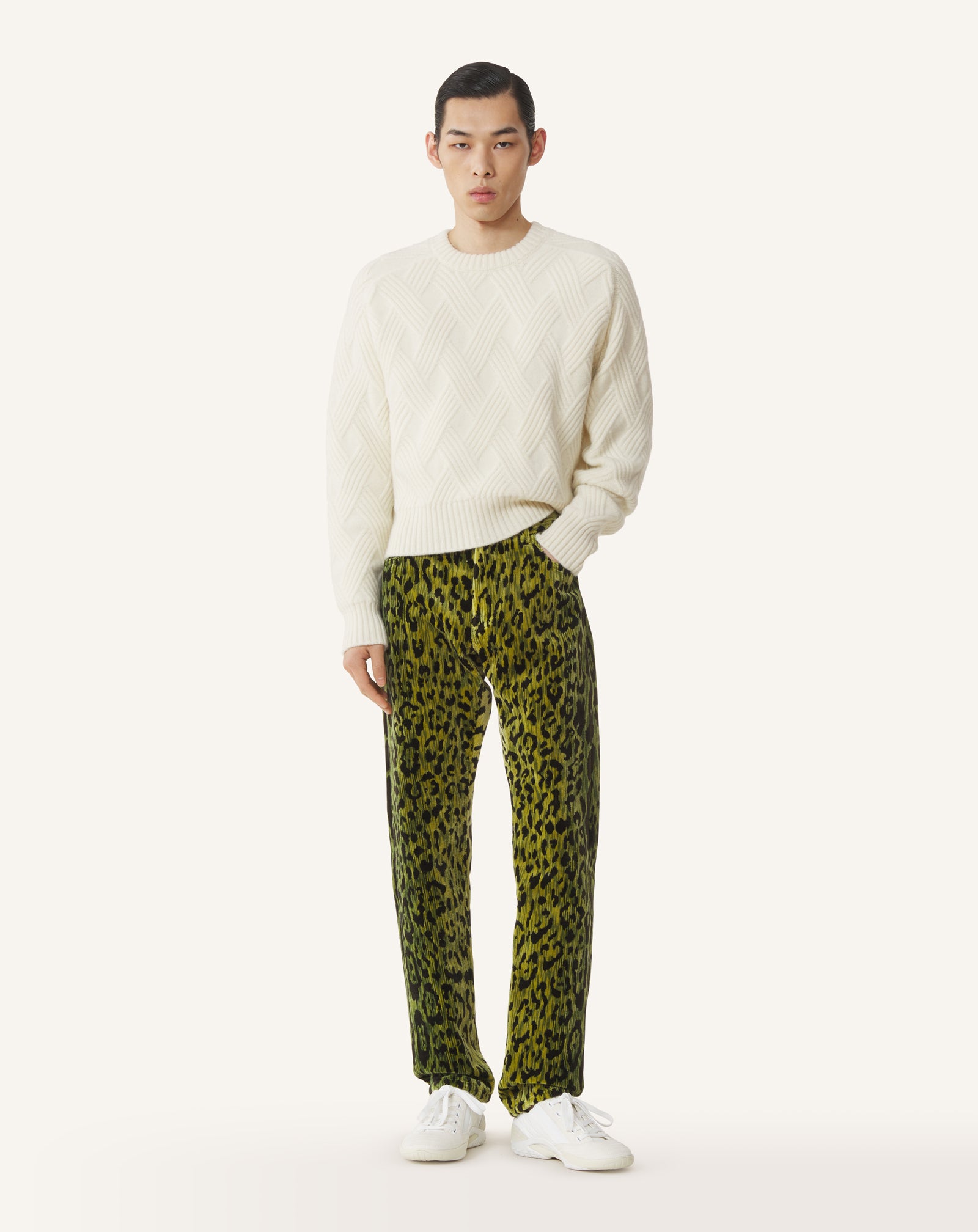 PULL EN LAINE TORSADÉE BLANC