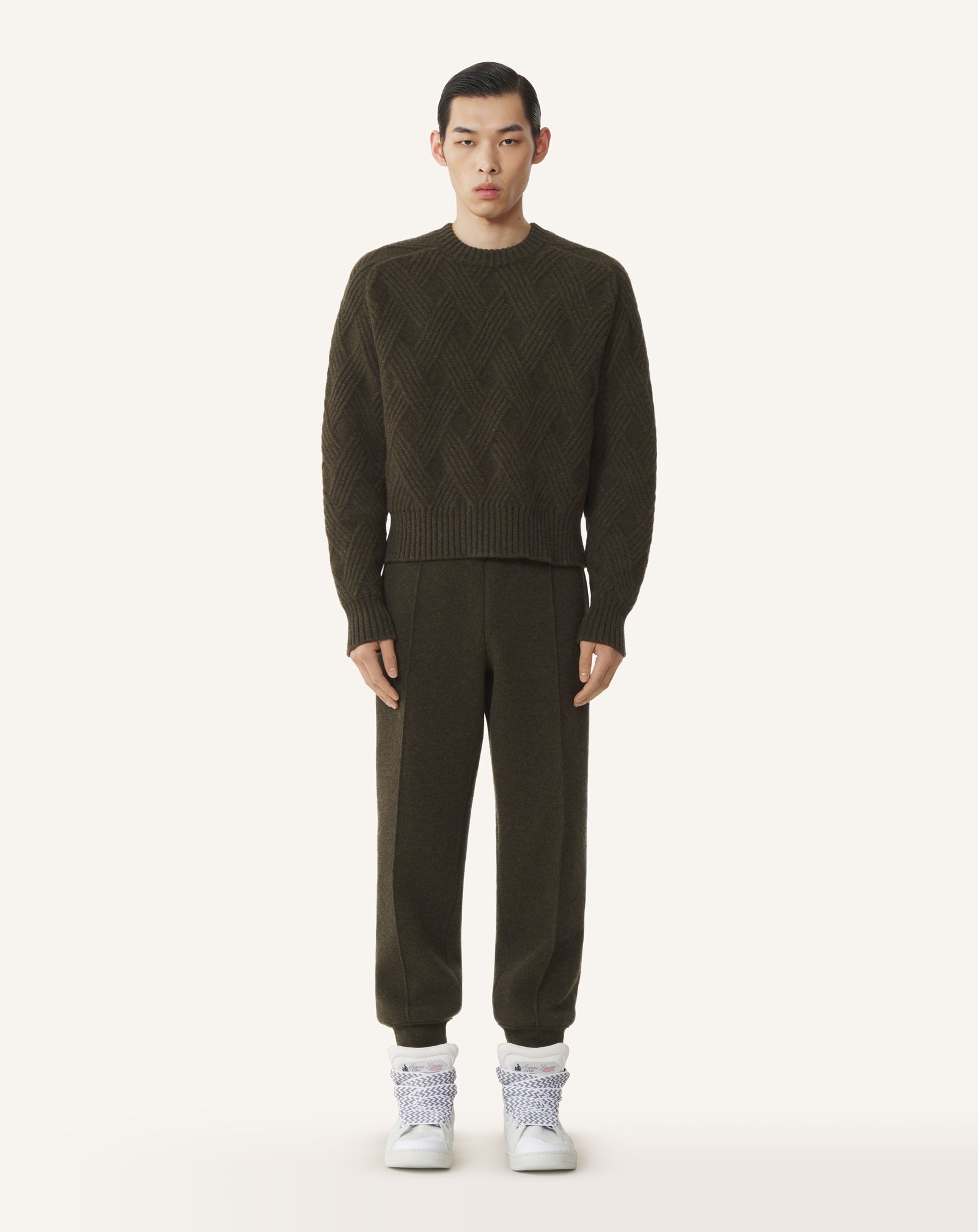 PULL EN LAINE TORSADÉE NOIR