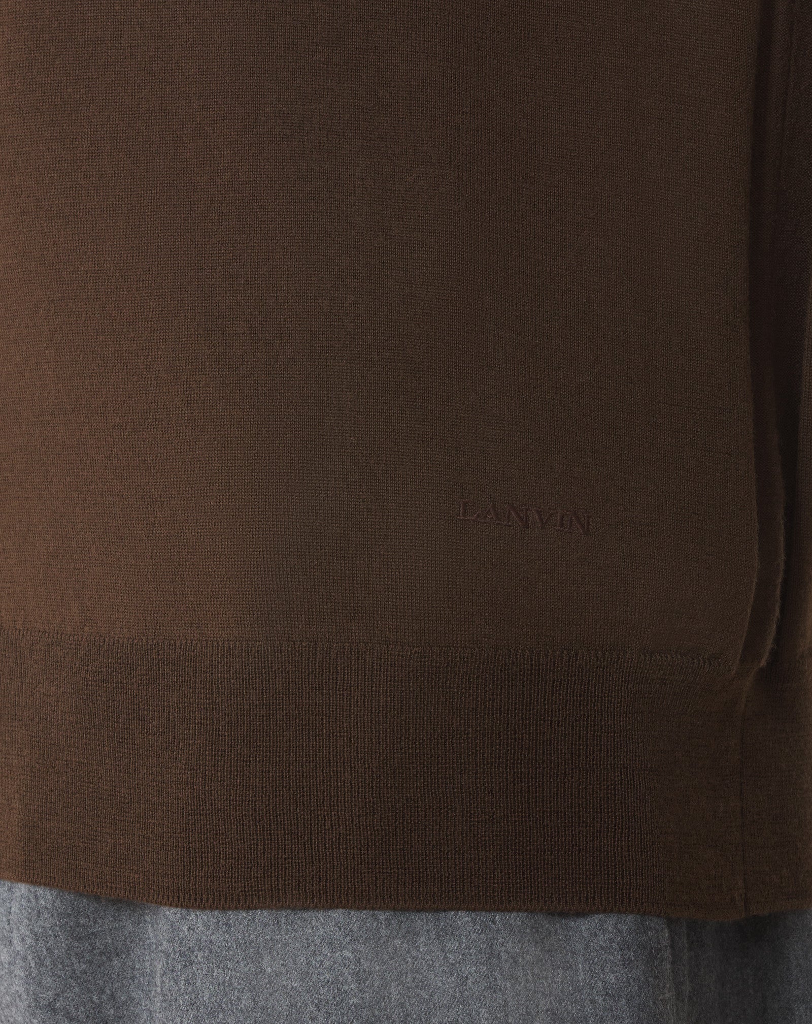 PULL CLASSIQUE EN LAINE MÉRINOS NOIR