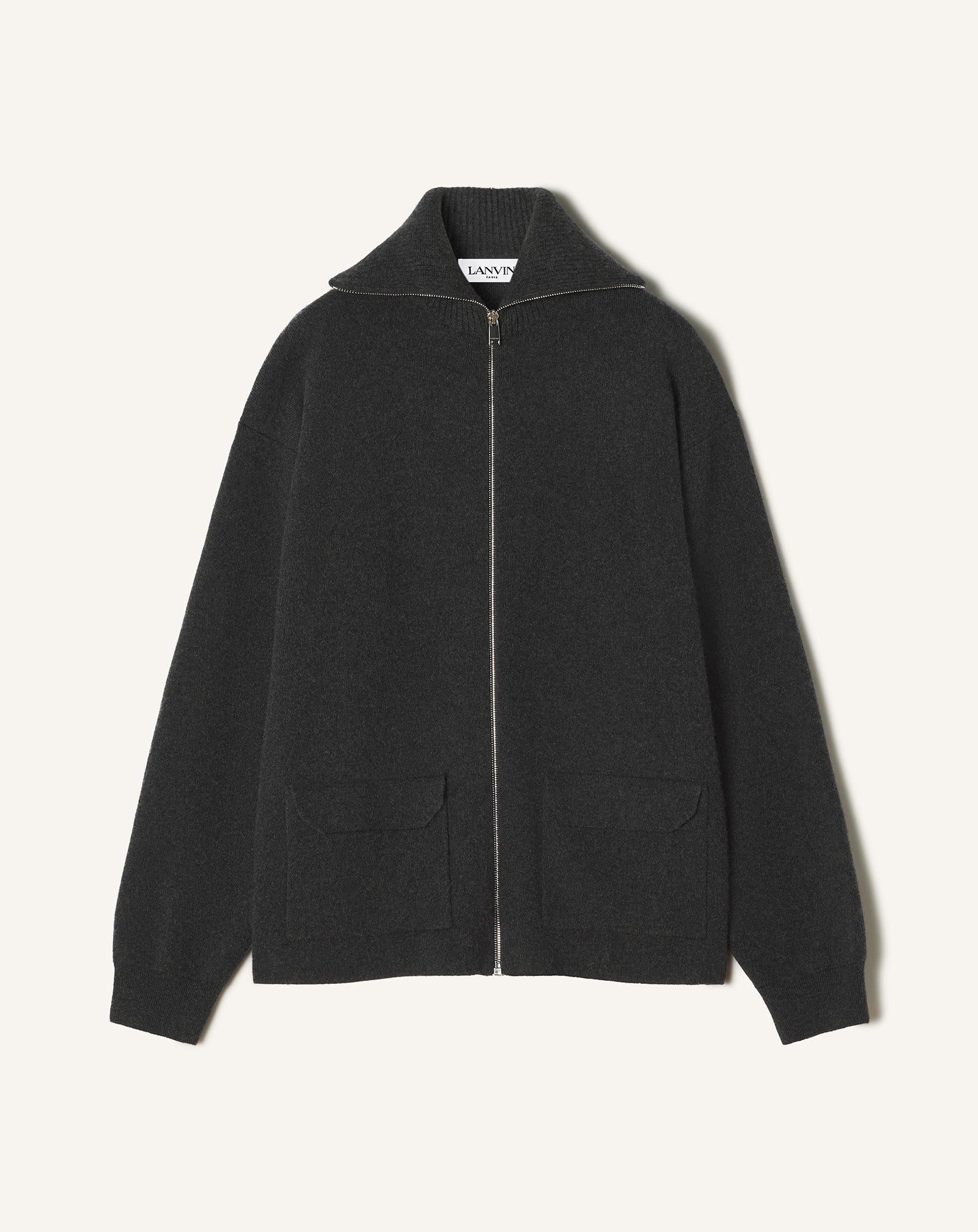 CARDIGAN ZIPPÉ EN CACHEMIRE