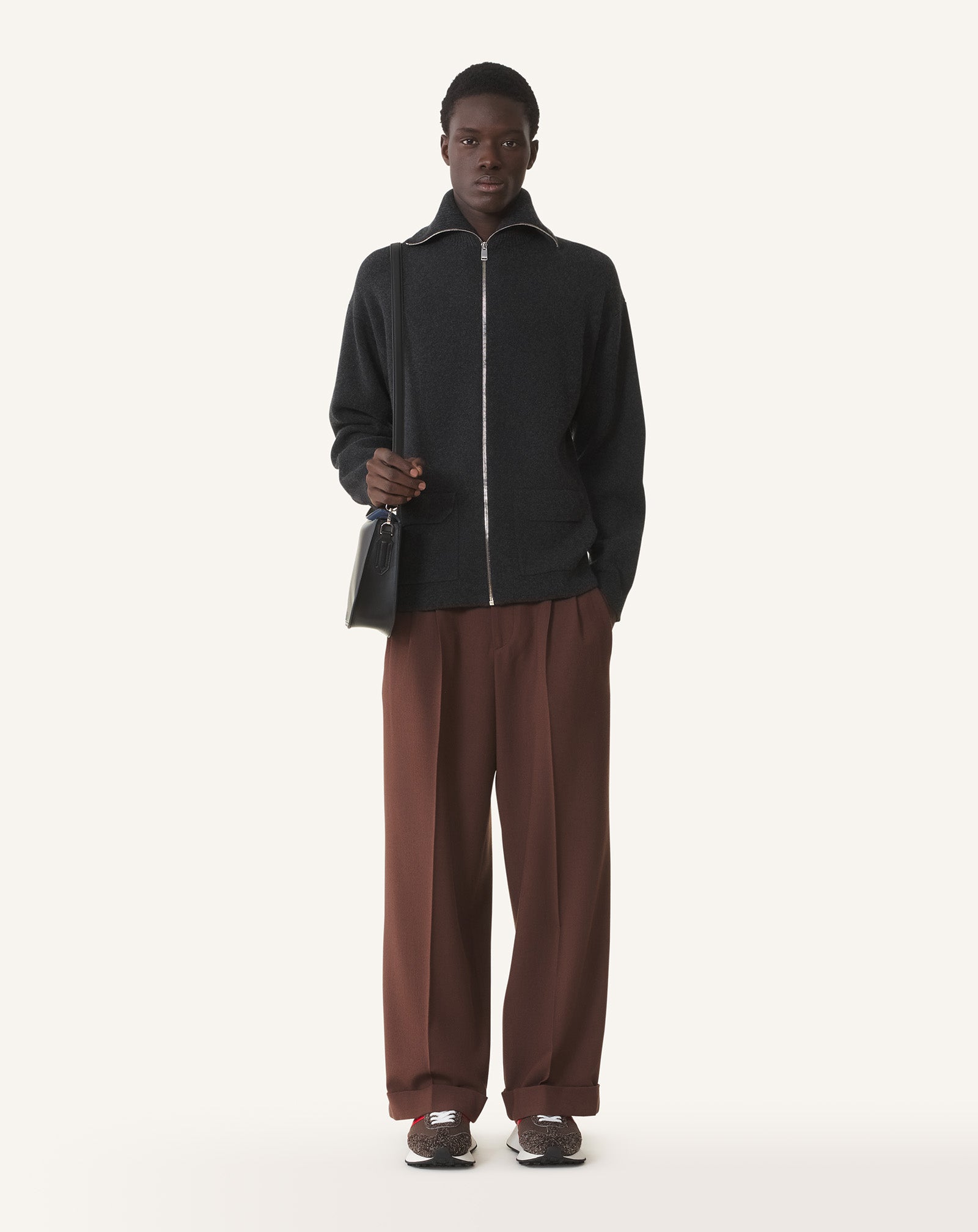 CARDIGAN ZIPPÉ EN CACHEMIRE