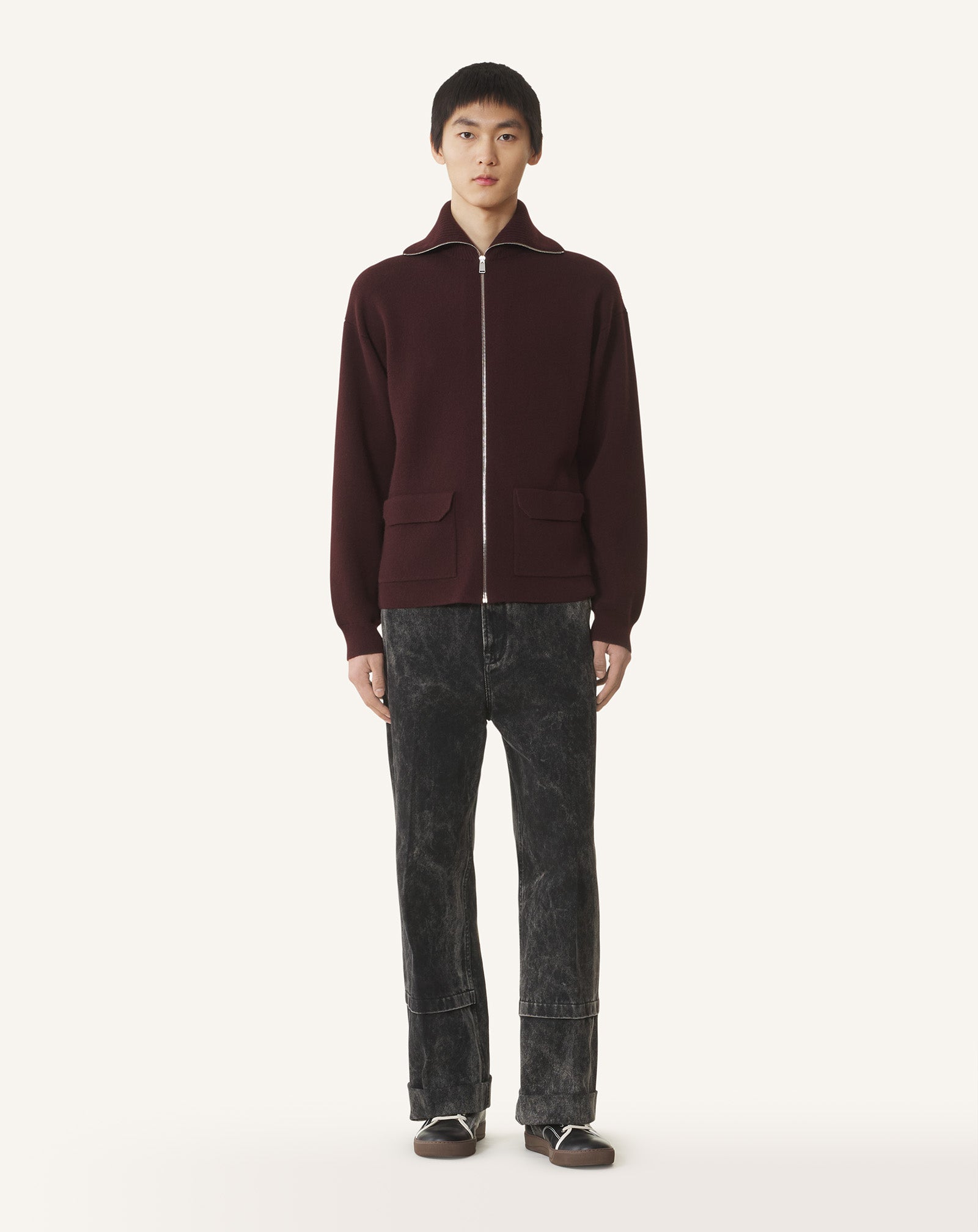 CARDIGAN ZIPPÉ EN CACHEMIRE