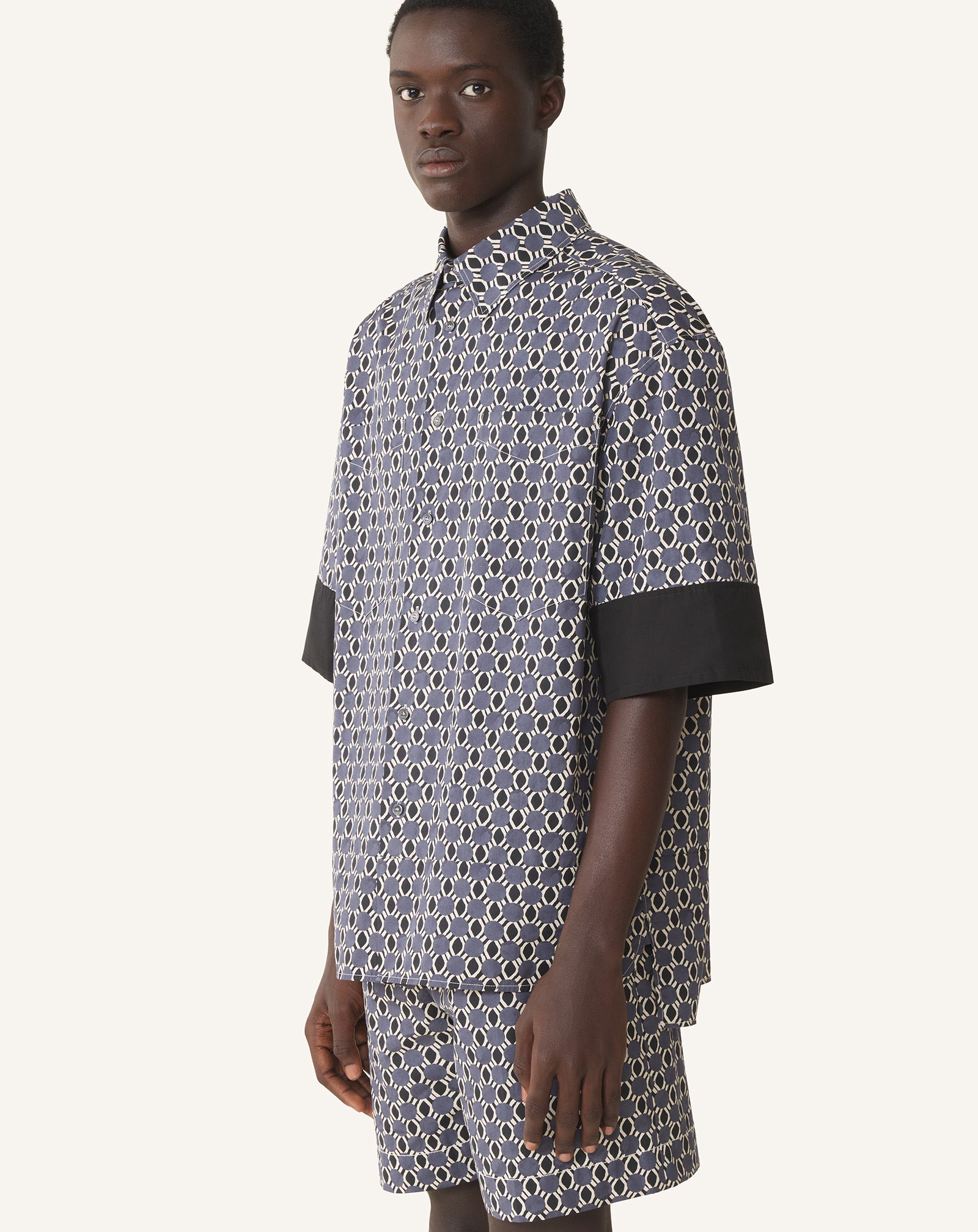 CHEMISE AMPLE EN COTON IMPRIMÉ