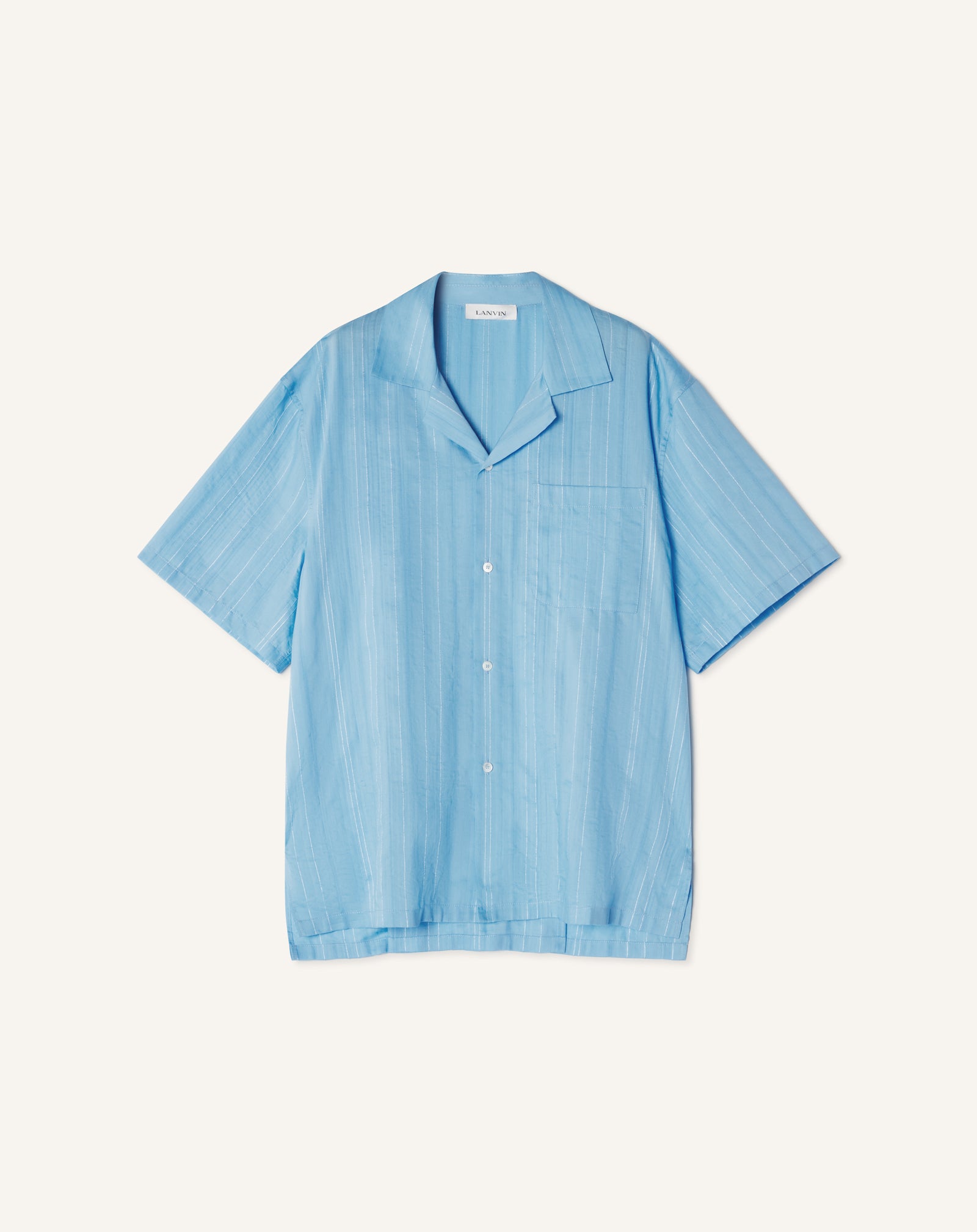 CHEMISE TEXTURÉE EN COTON ET SOIE