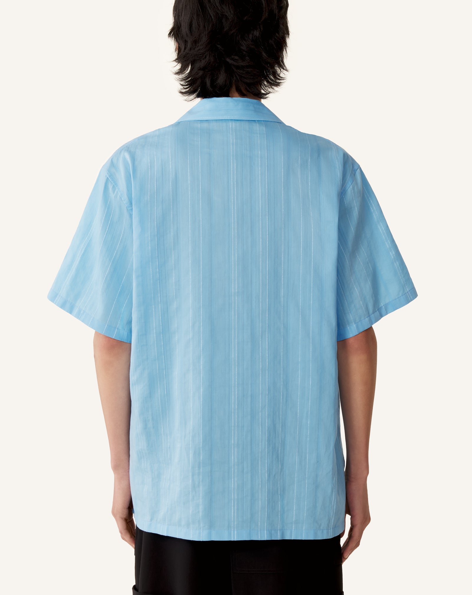 CHEMISE TEXTURÉE EN COTON ET SOIE