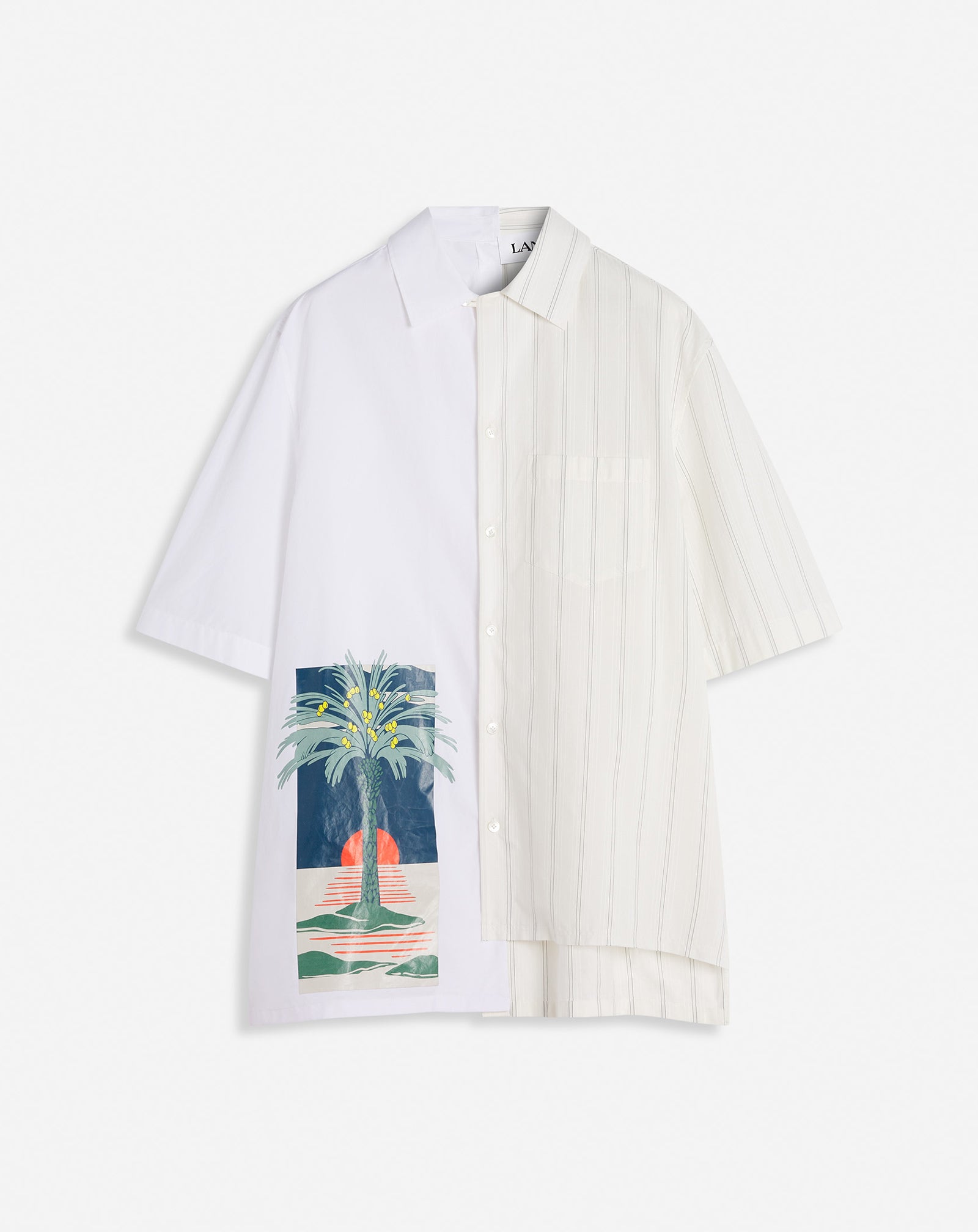 CHEMISE ASYMÉTRIQUE IMPRIMÉE