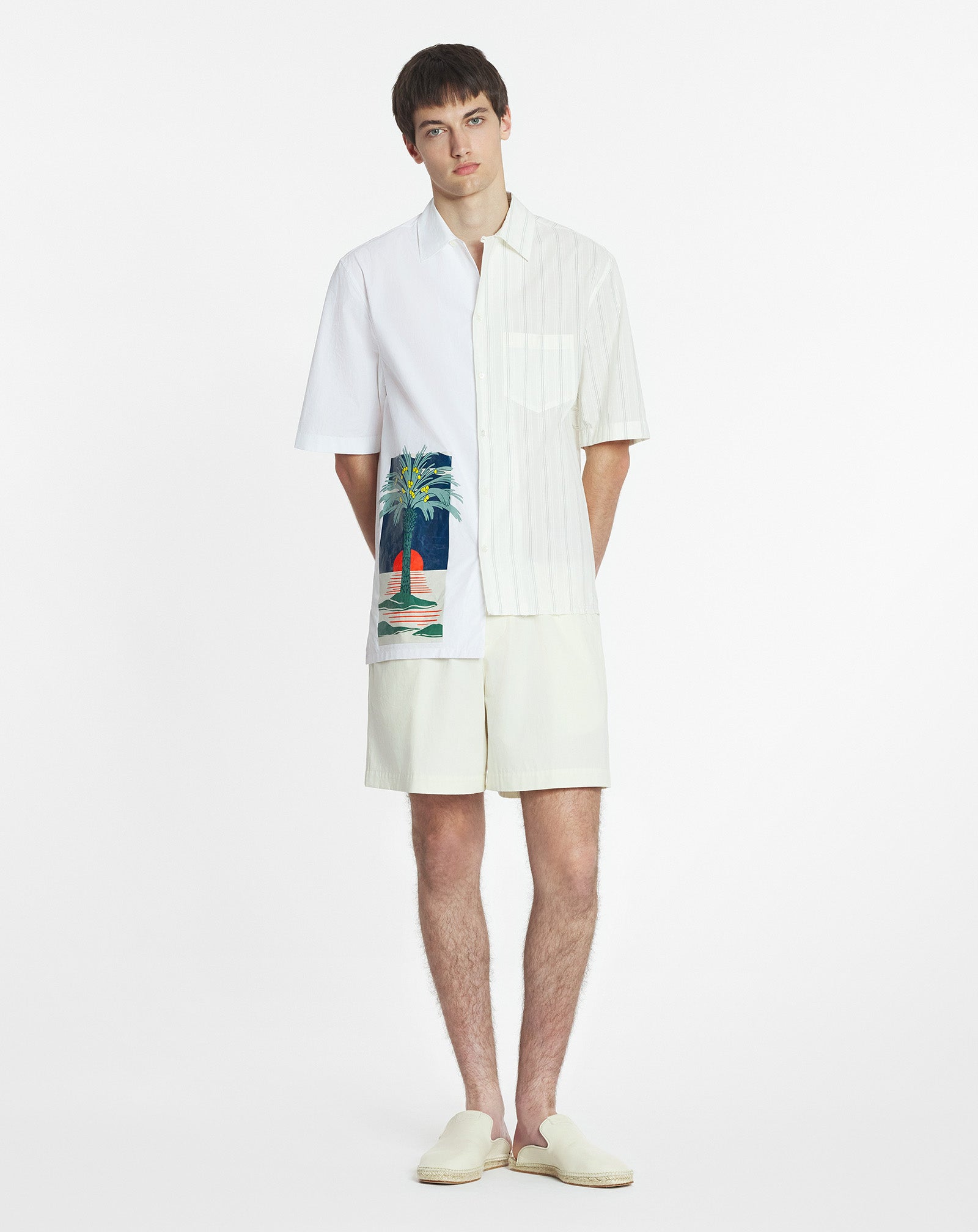 CHEMISE ASYMÉTRIQUE IMPRIMÉE