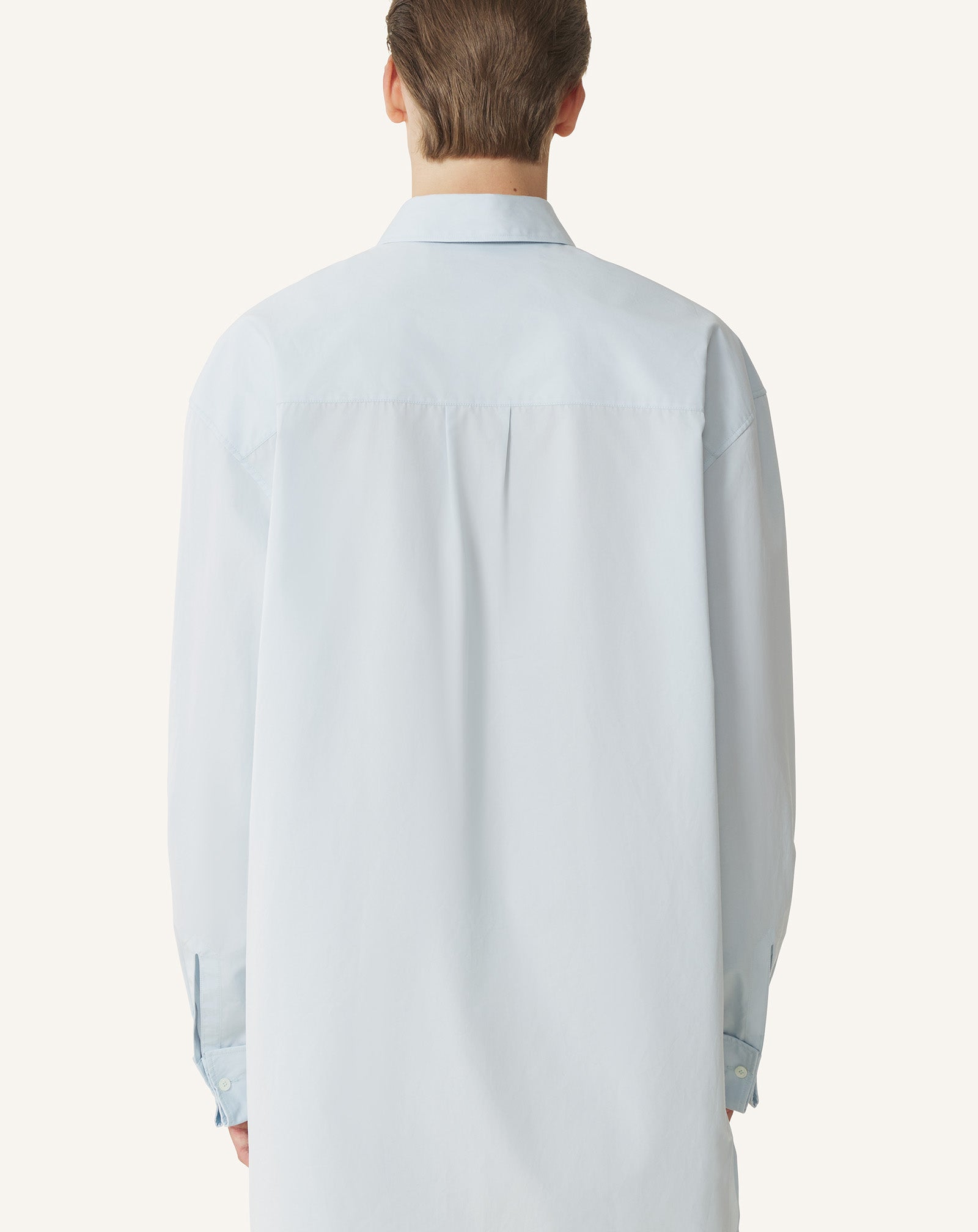 CHEMISE À PLASTRON EN POPELINE DE COTON