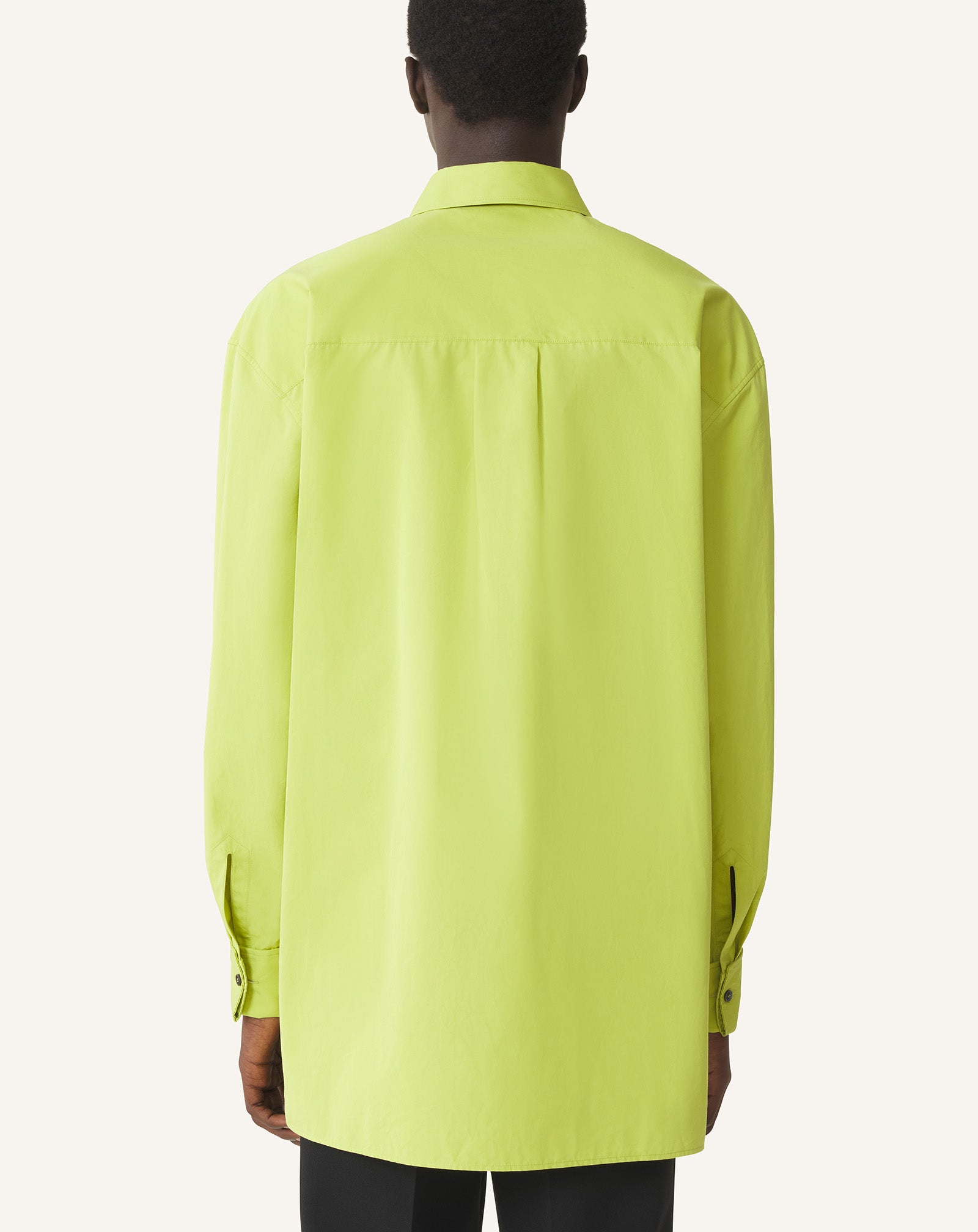 CHEMISE À PLASTRON EN POPELINE DE COTON
