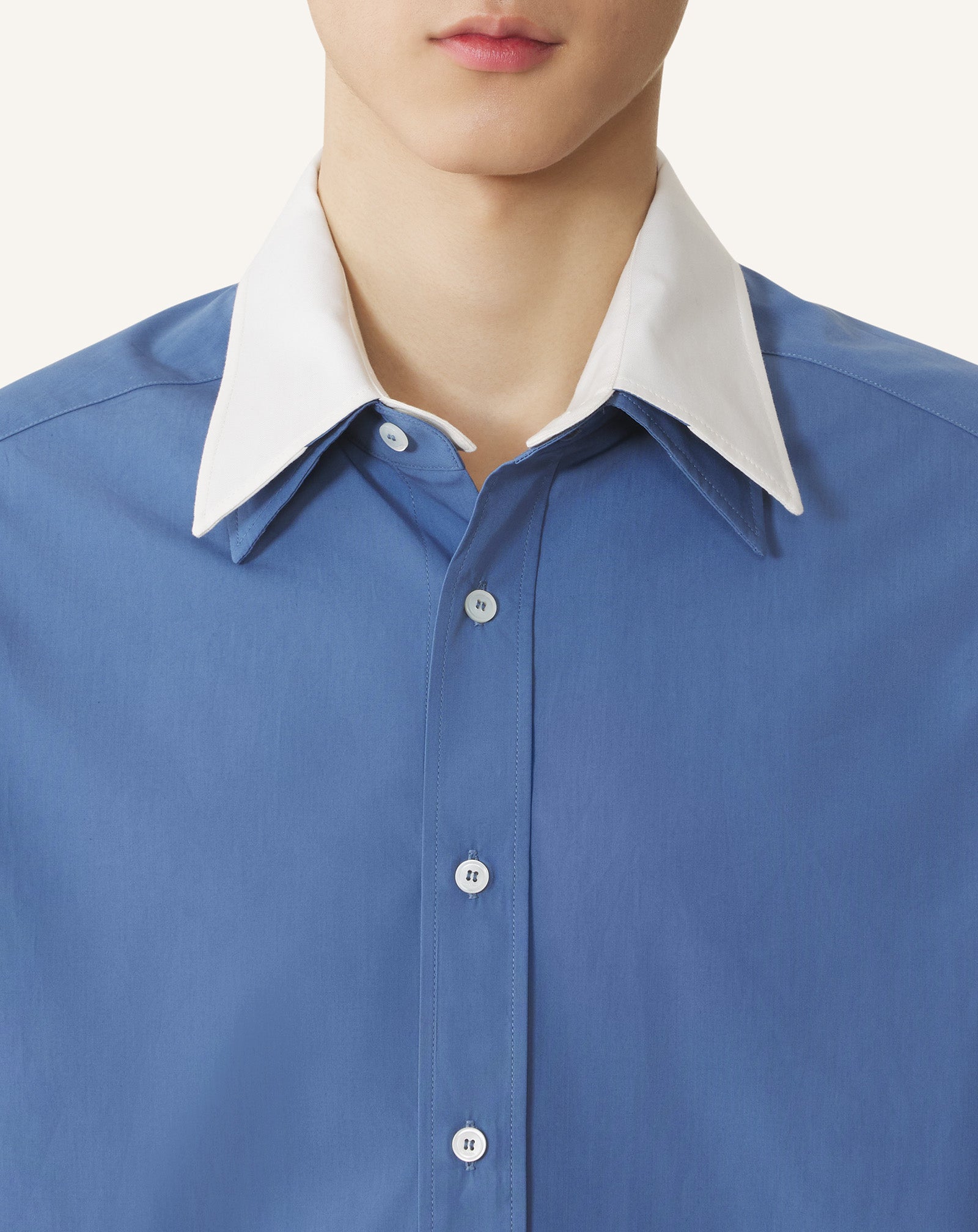 CHEMISE AMPLE EN POPELINE DE COTON