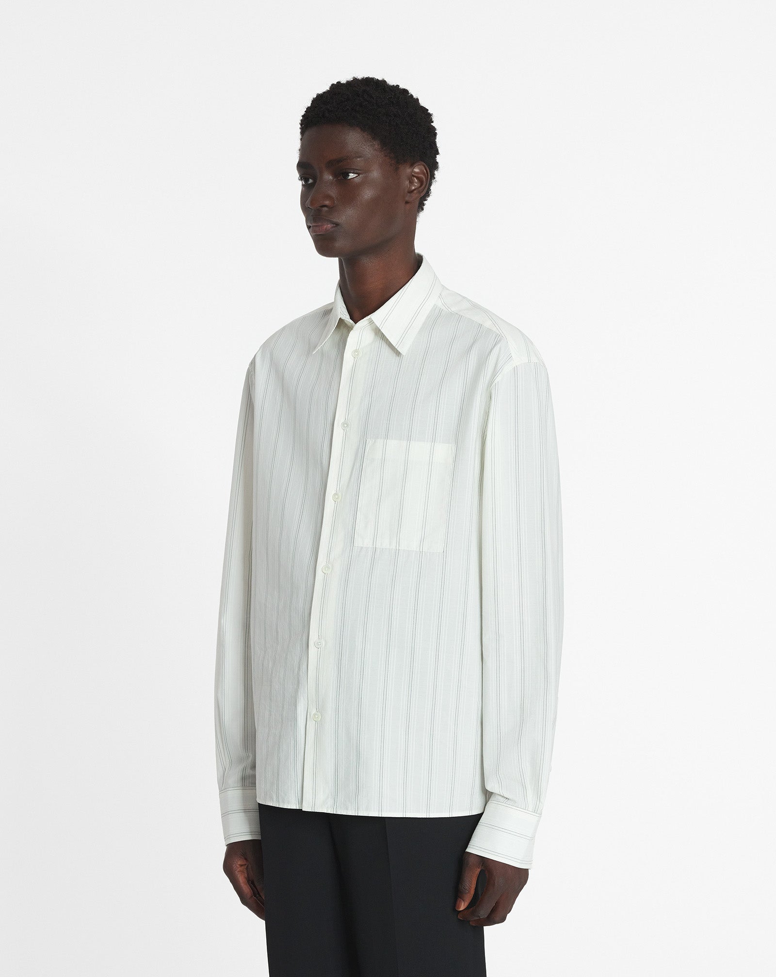 CHEMISE DROITE EN COTON