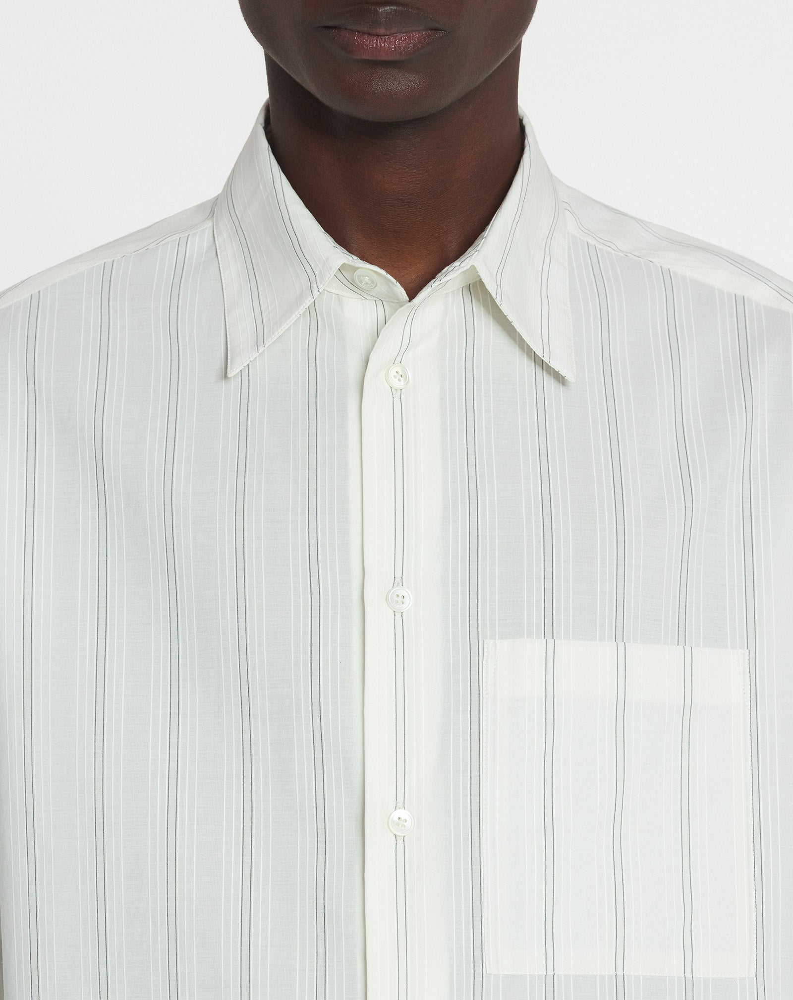 CHEMISE DROITE EN COTON