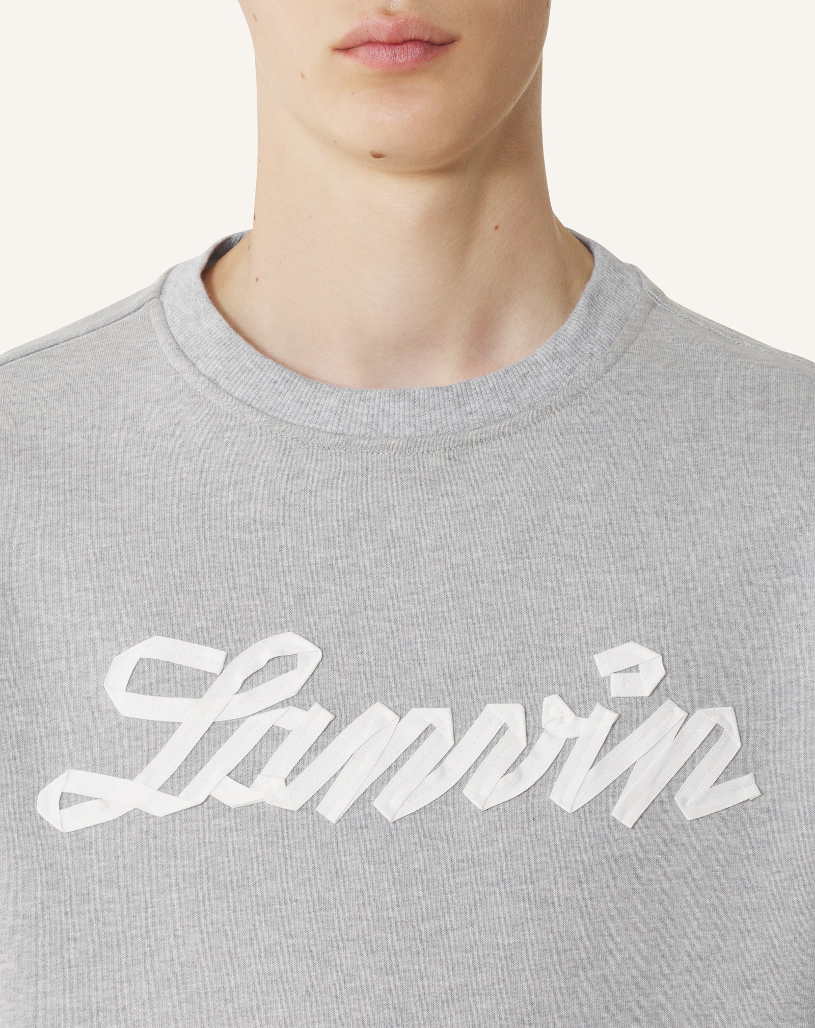 SWEATSHIRT RUBAN LANVIN GRIS