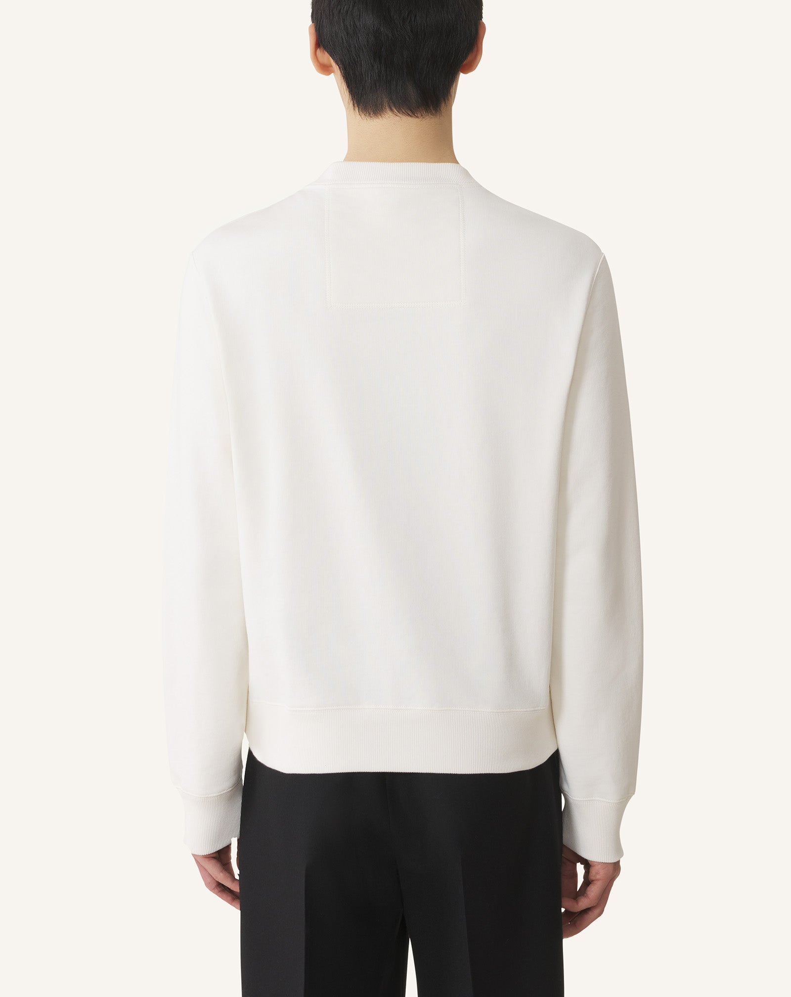 SWEATSHIRT BRODÉ LANVIN EN COTON BLANC