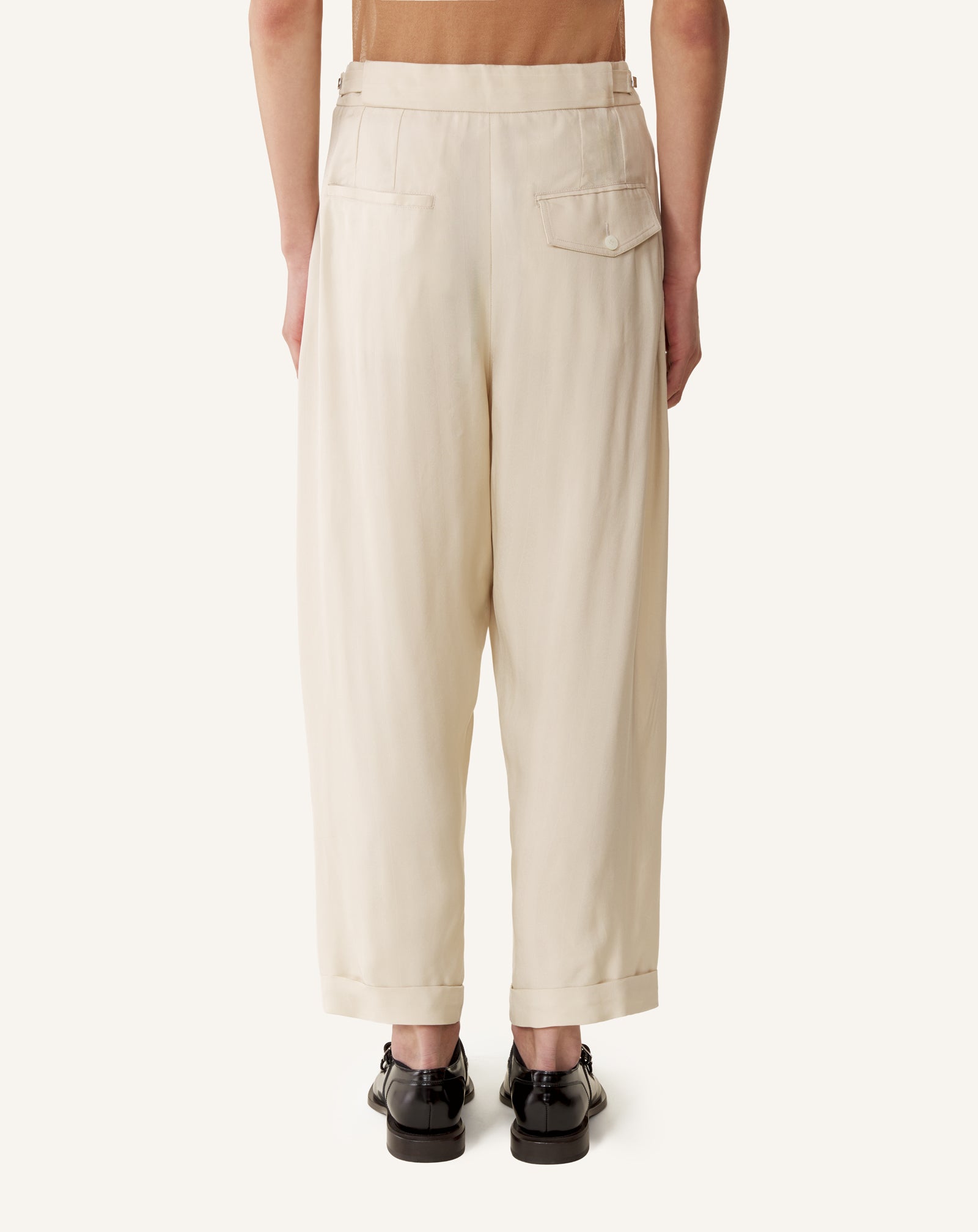 PANTALON AMPLE EN VISCOSE