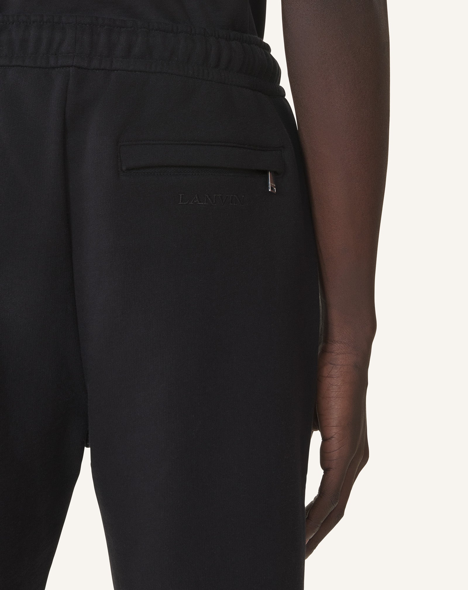 PANTALON DE JOGGING EN COTON NOIR