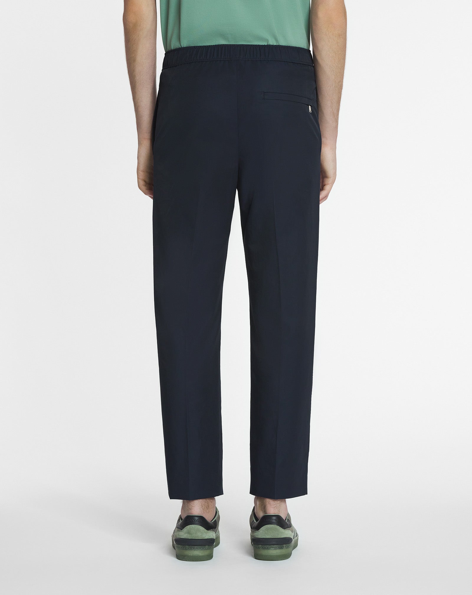 PANTALON À TAILLE ÉLASTIQUÉE EN COTON TECHNIQUE