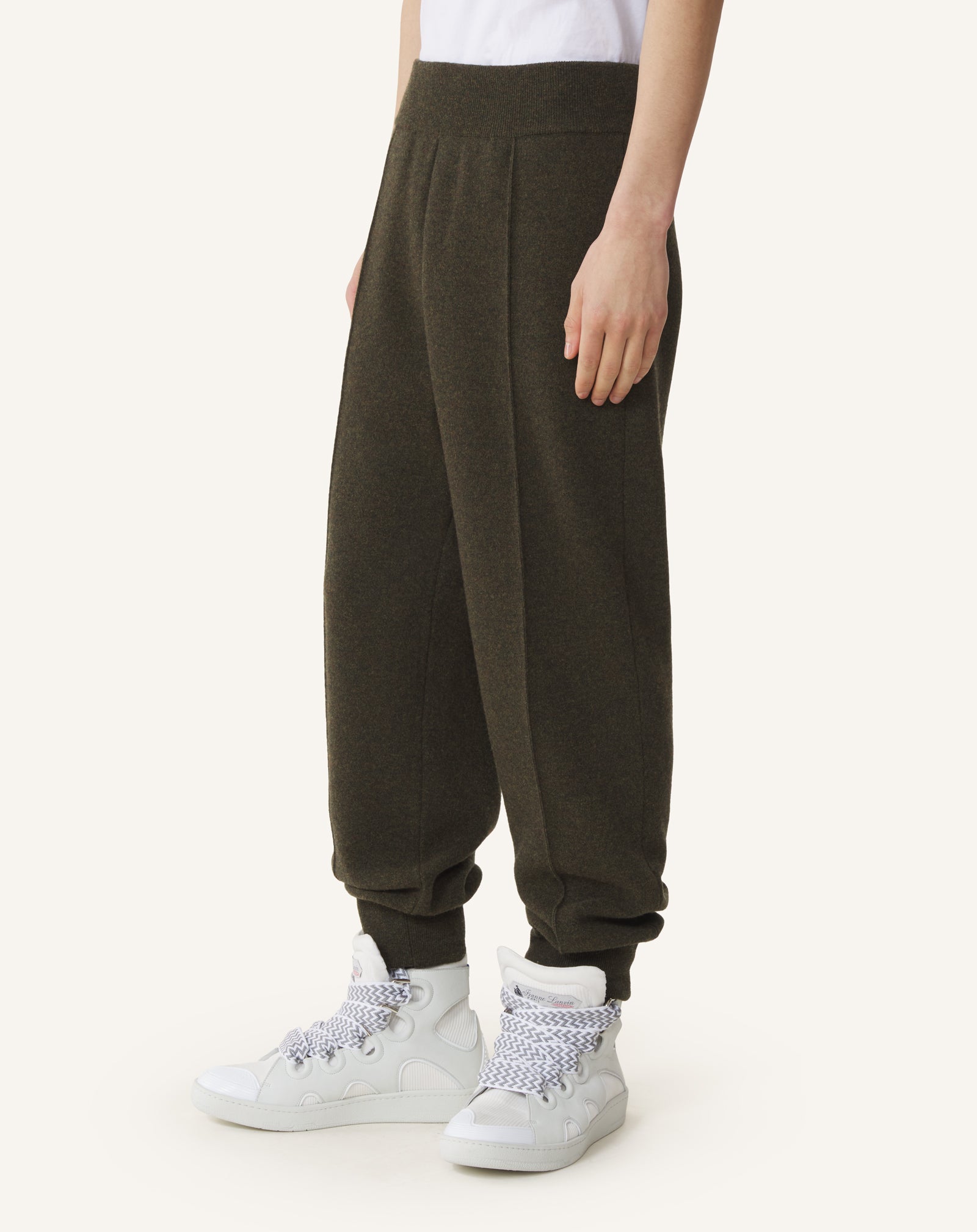 PANTALON DE JOGGING EN LAINE NOIR