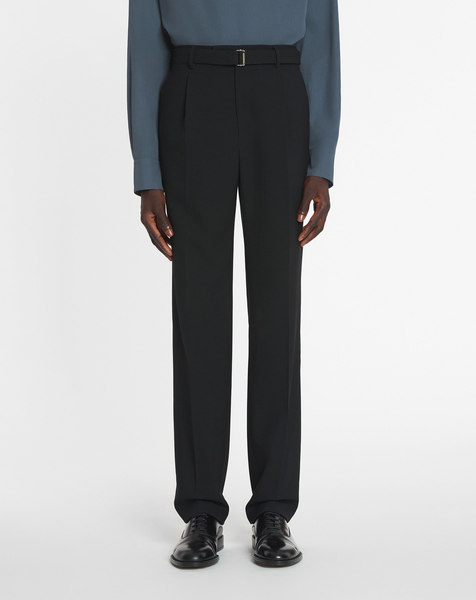 PANTALON DROIT EN LAINE