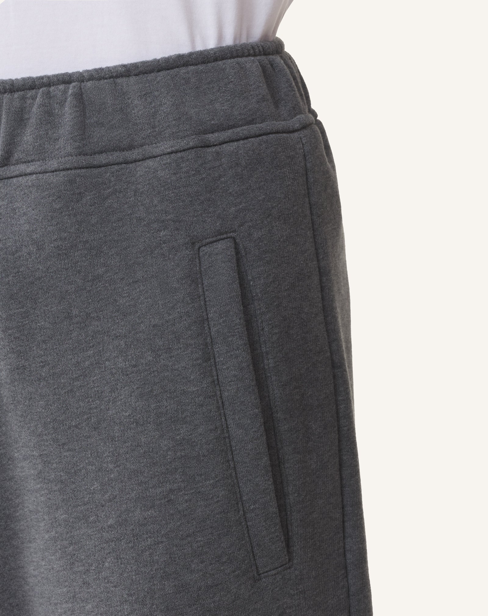 PANTALON DE JOGGING RUBAN LANVIN EN COTON ET CACHEMIRE NOIR