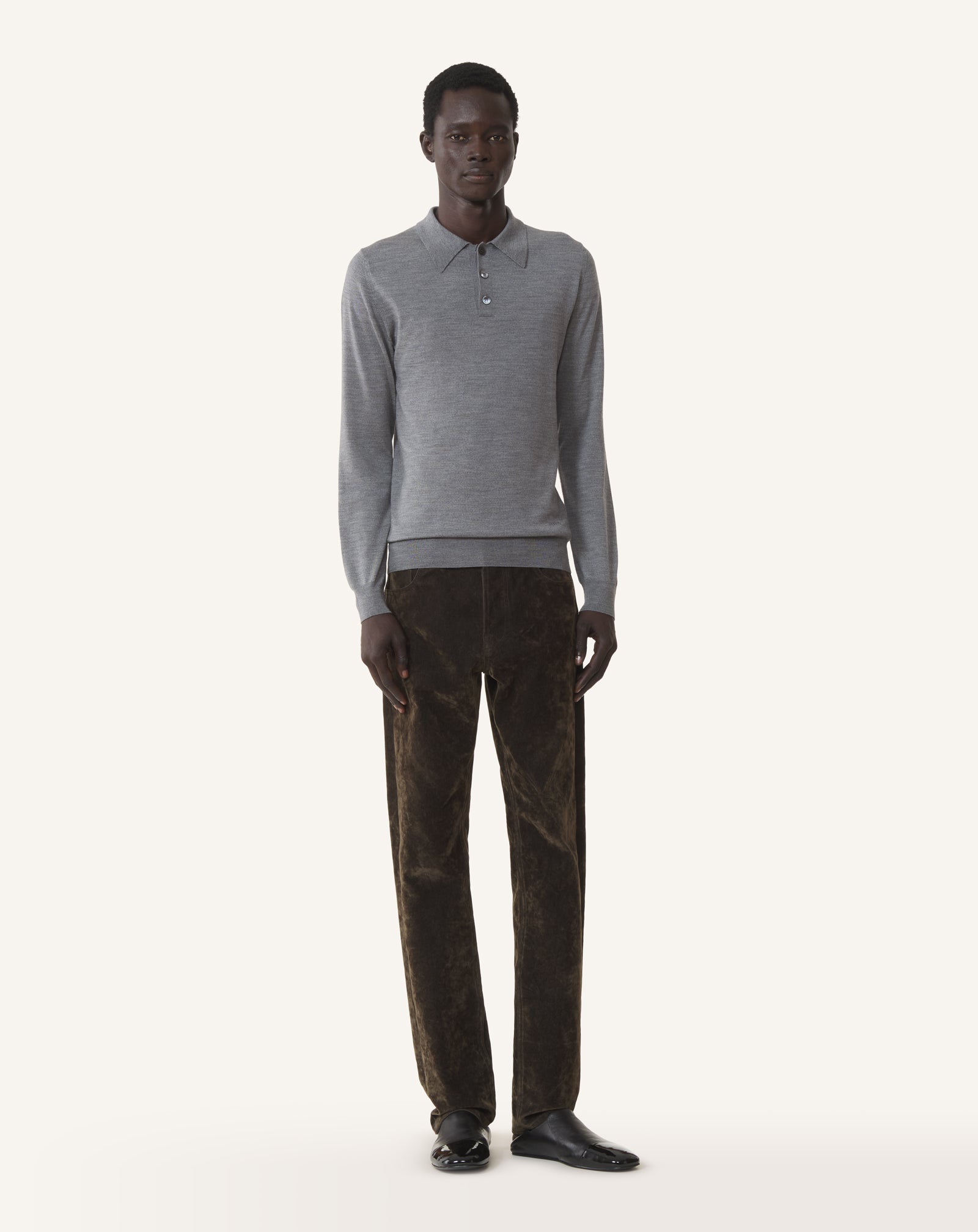 PANTALON DROIT EN DENIM VELOURS