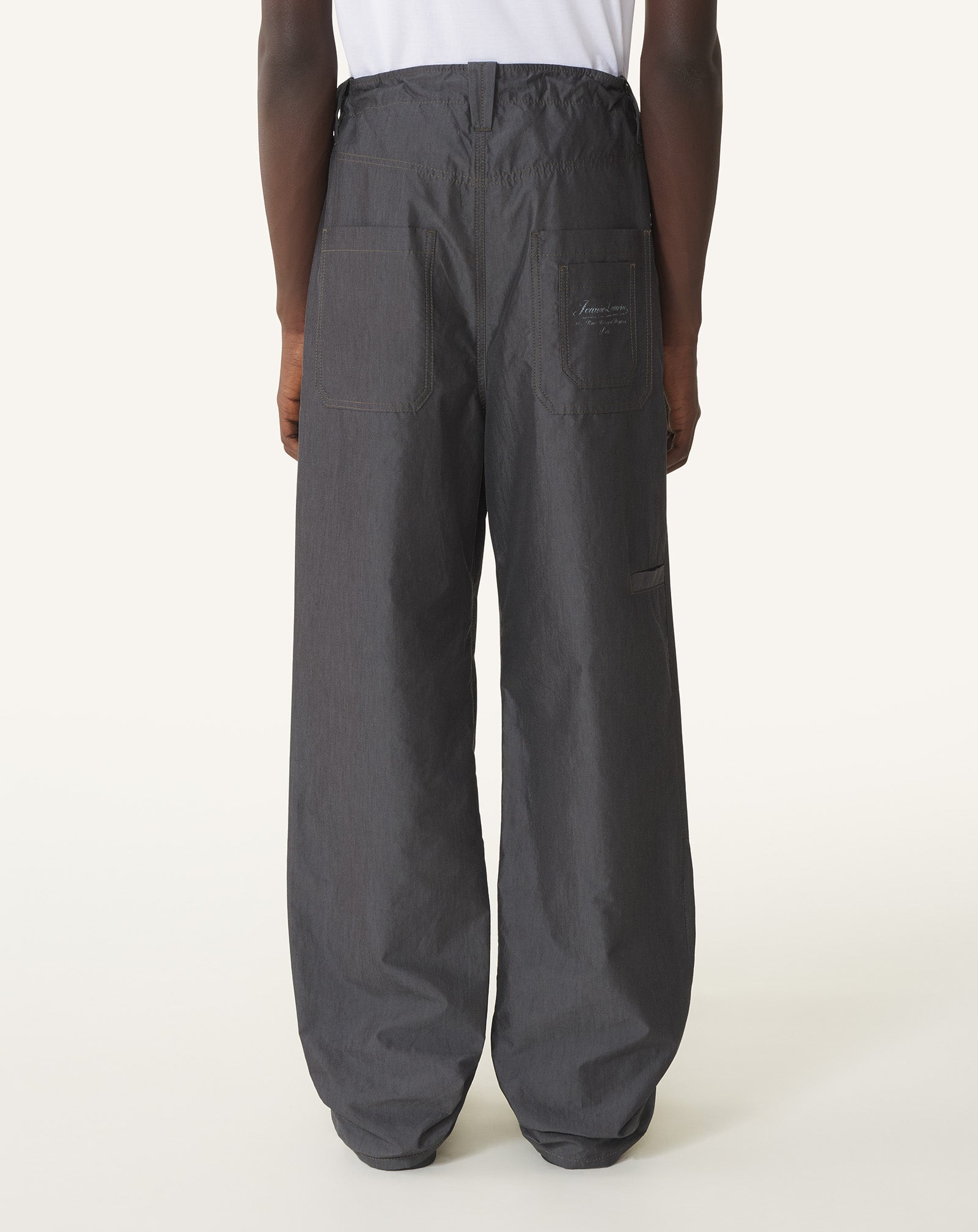 PANTALON LARGE EN CHAMBRAY