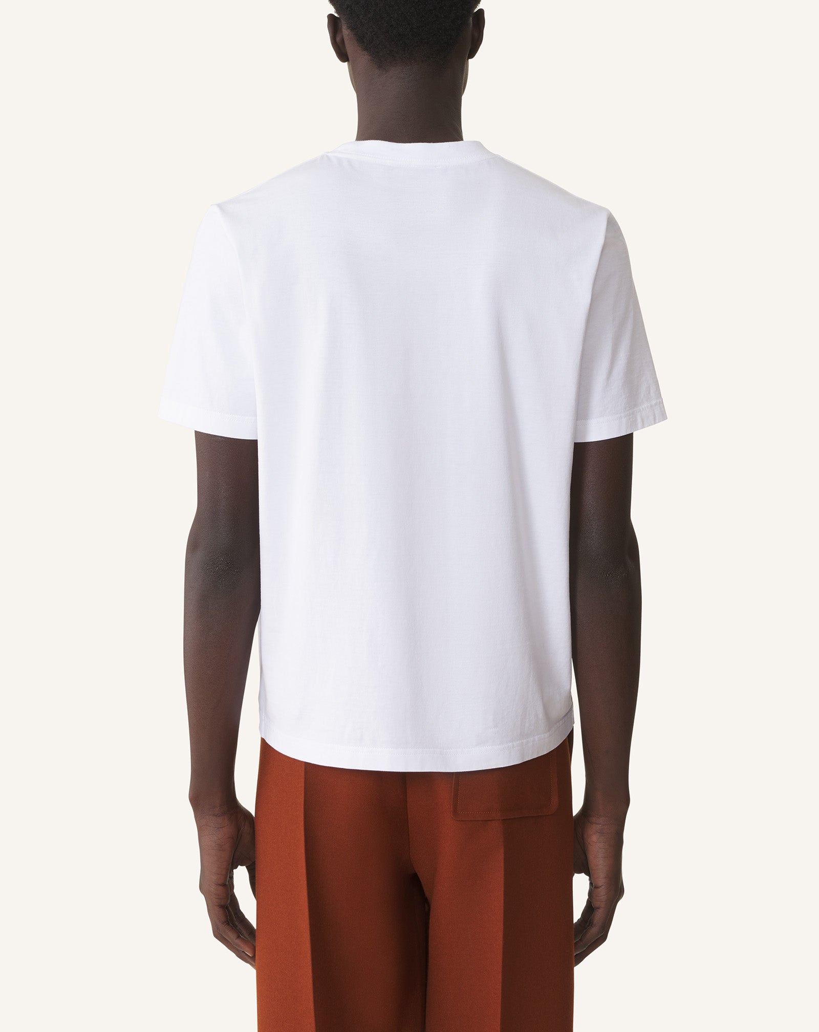 T-SHIRT BRODÉ LANVIN EN COTON BLANC