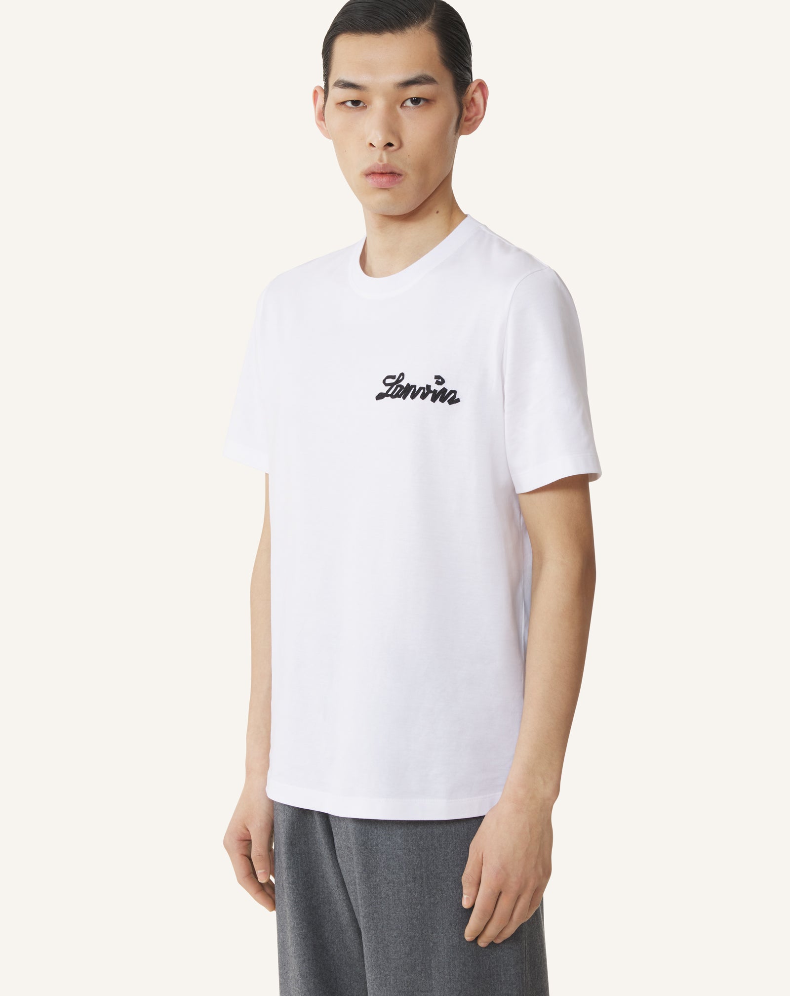 T-SHIRT PETIT RUBAN LANVIN EN COTON BLANC