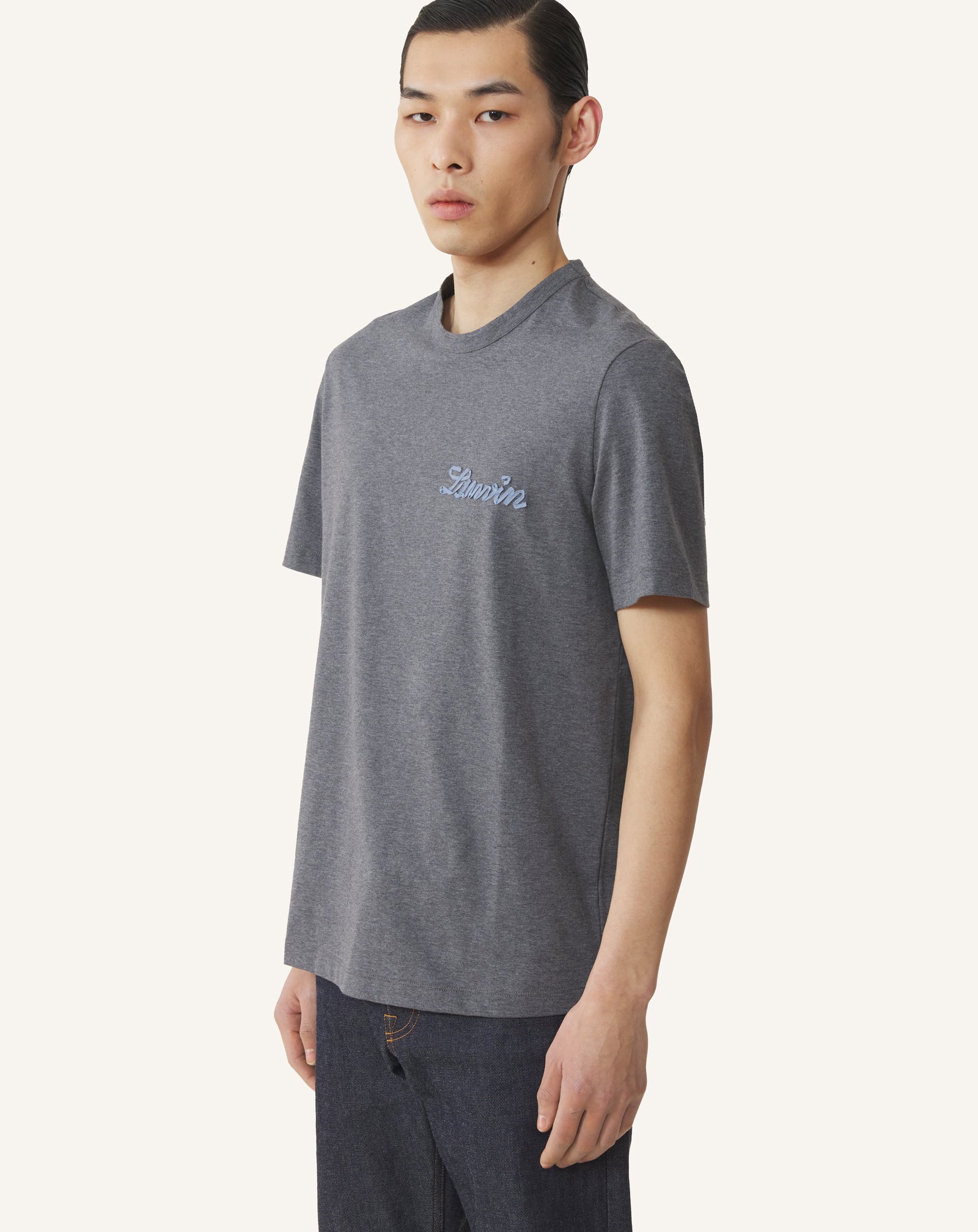 T-SHIRT PETIT RUBAN LANVIN EN COTON NOIR