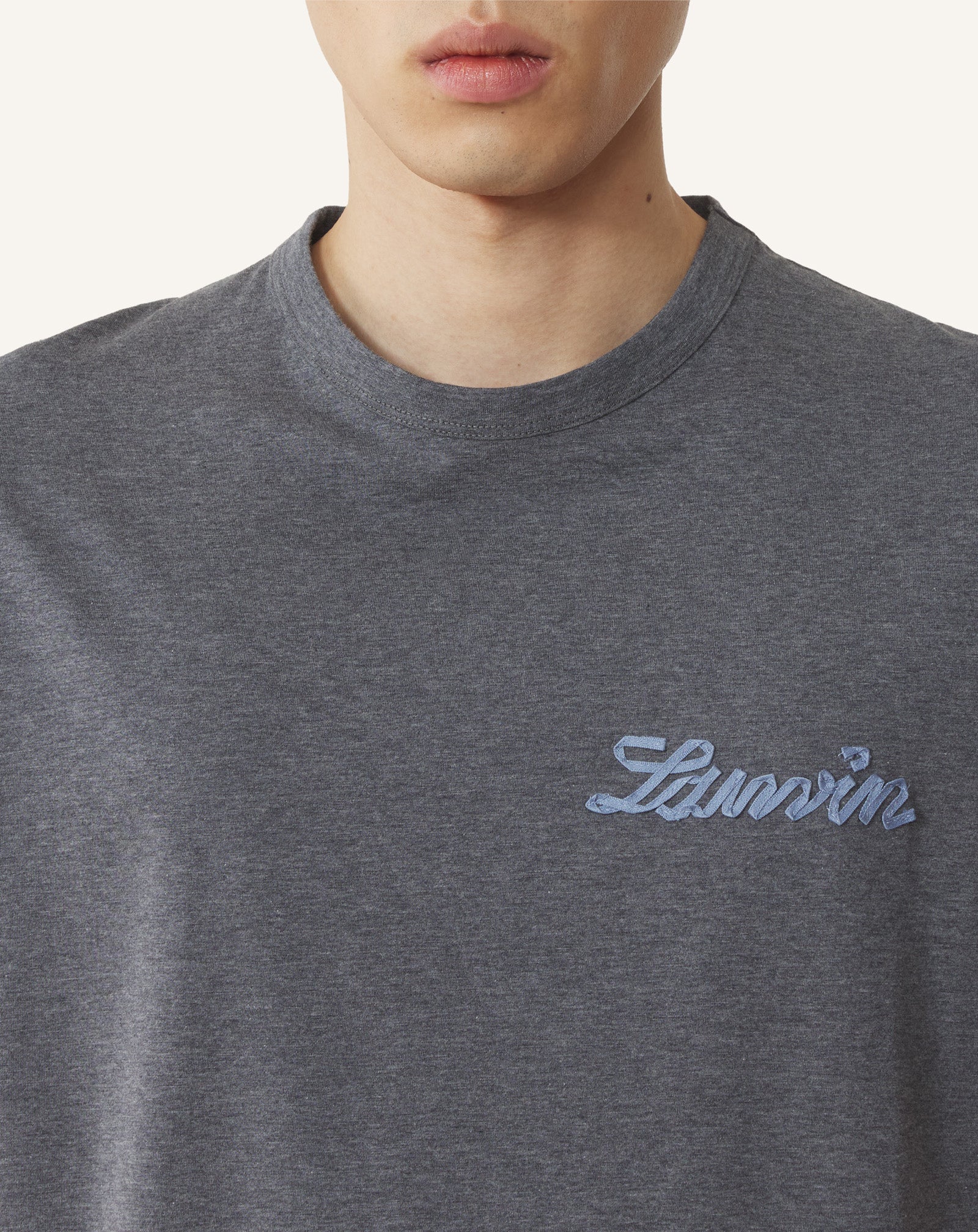 T-SHIRT PETIT RUBAN LANVIN EN COTON NOIR