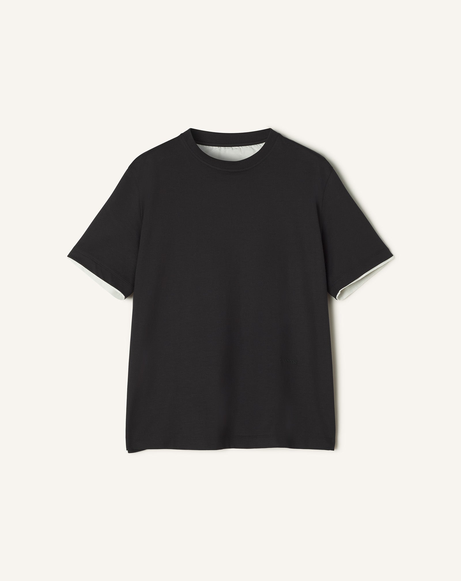 T-SHIRT DÉTAIL SOIE EN COTON