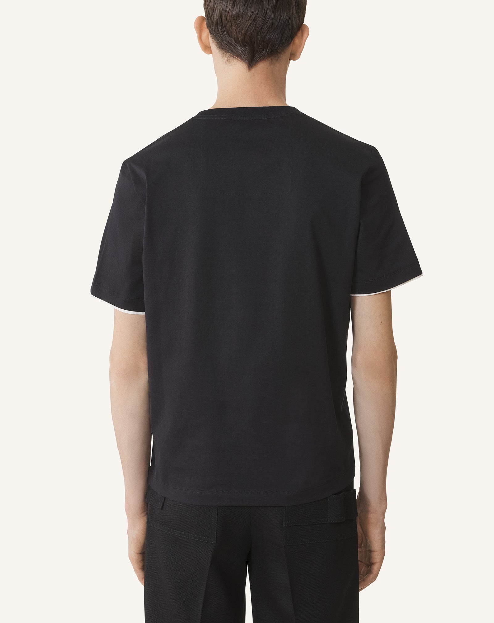 T-SHIRT DÉTAIL SOIE EN COTON
