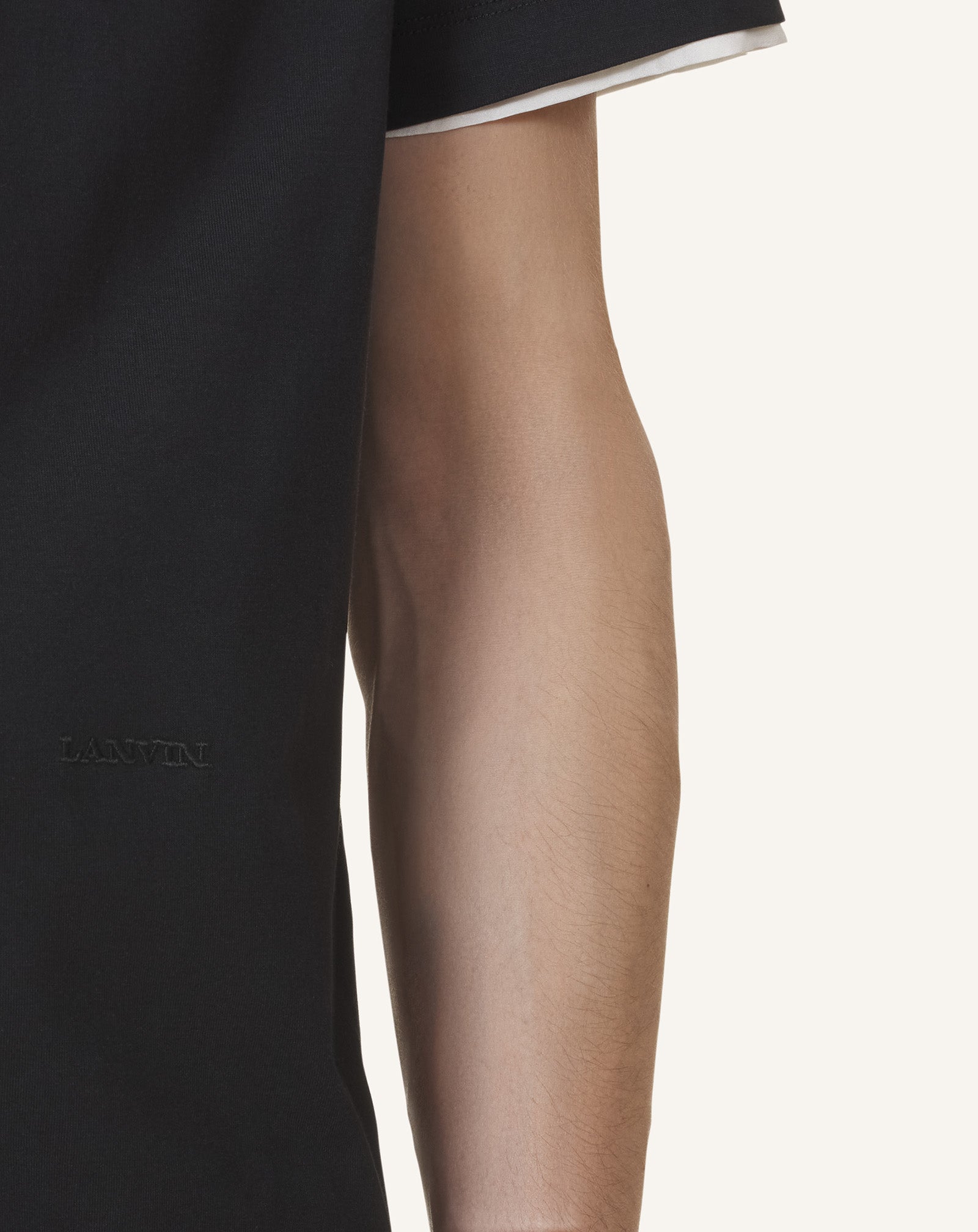T-SHIRT DÉTAIL SOIE EN COTON