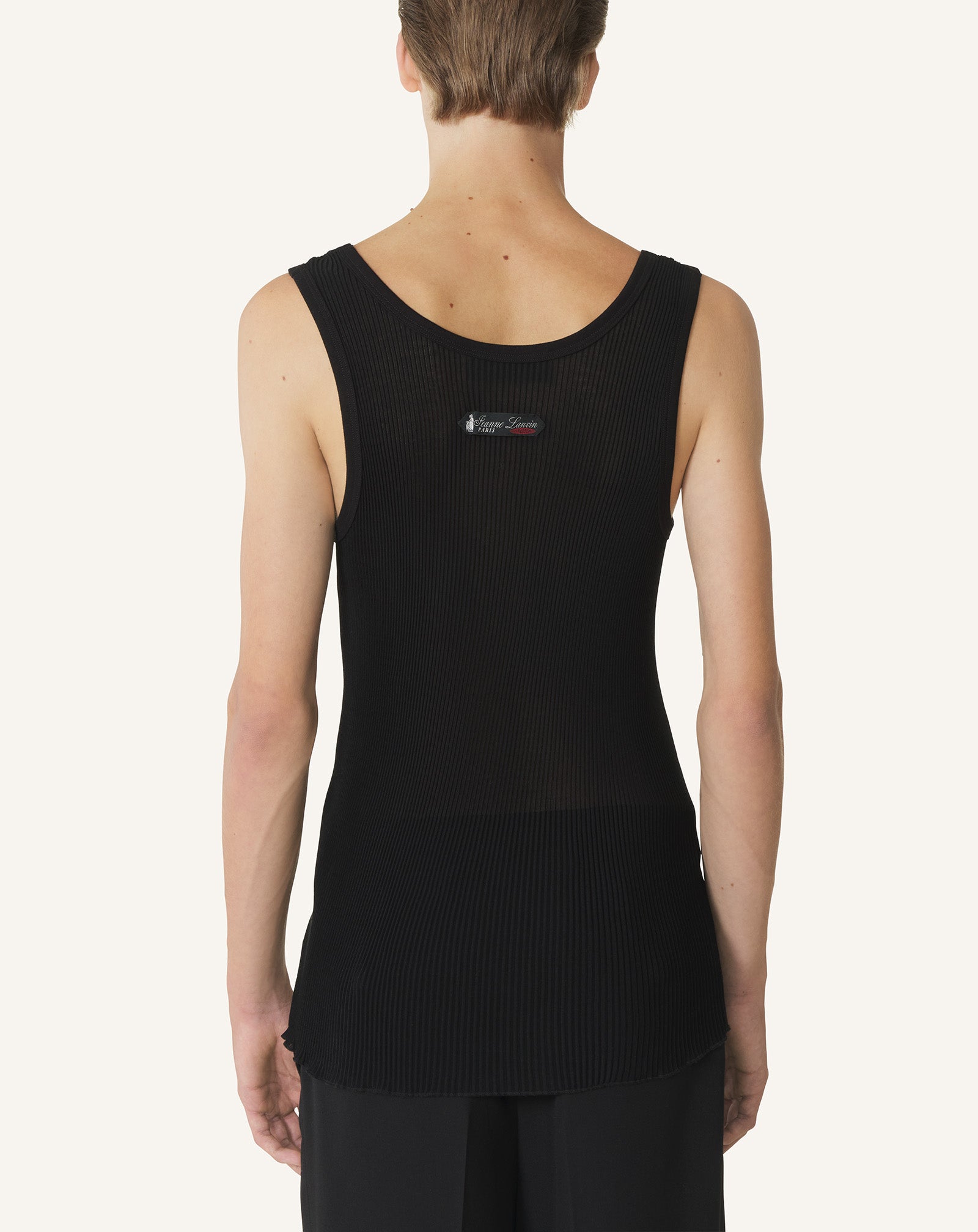 PLEATED JERSEY TANK TOP