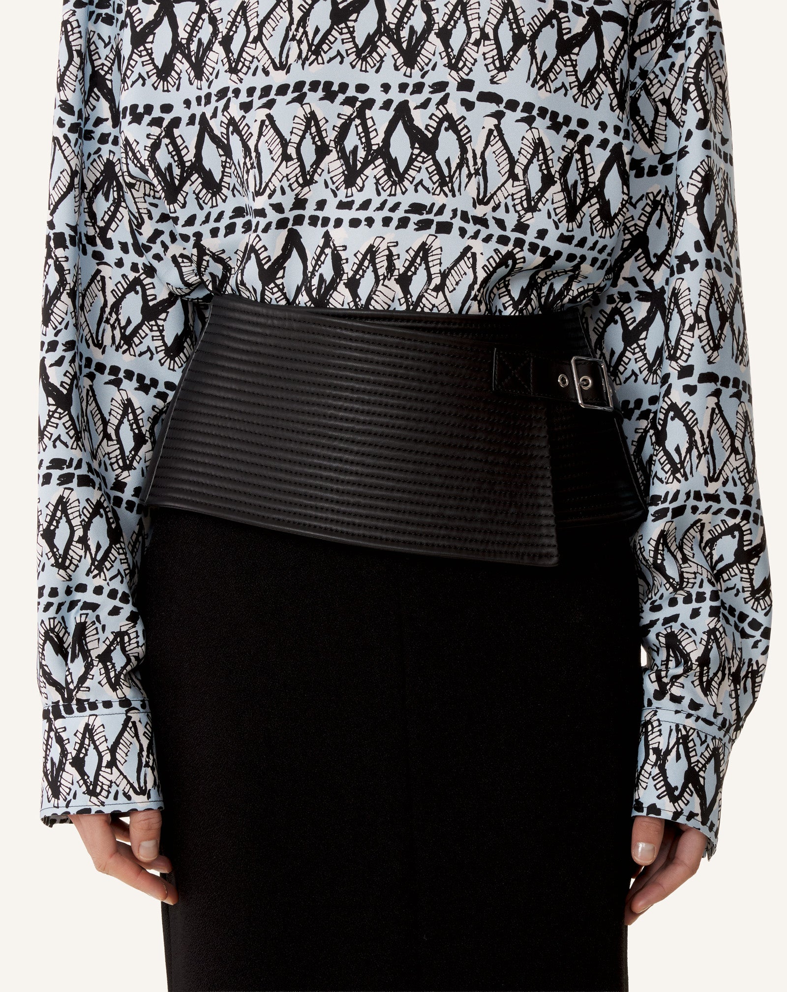 CEINTURE LARGE EN CUIR
