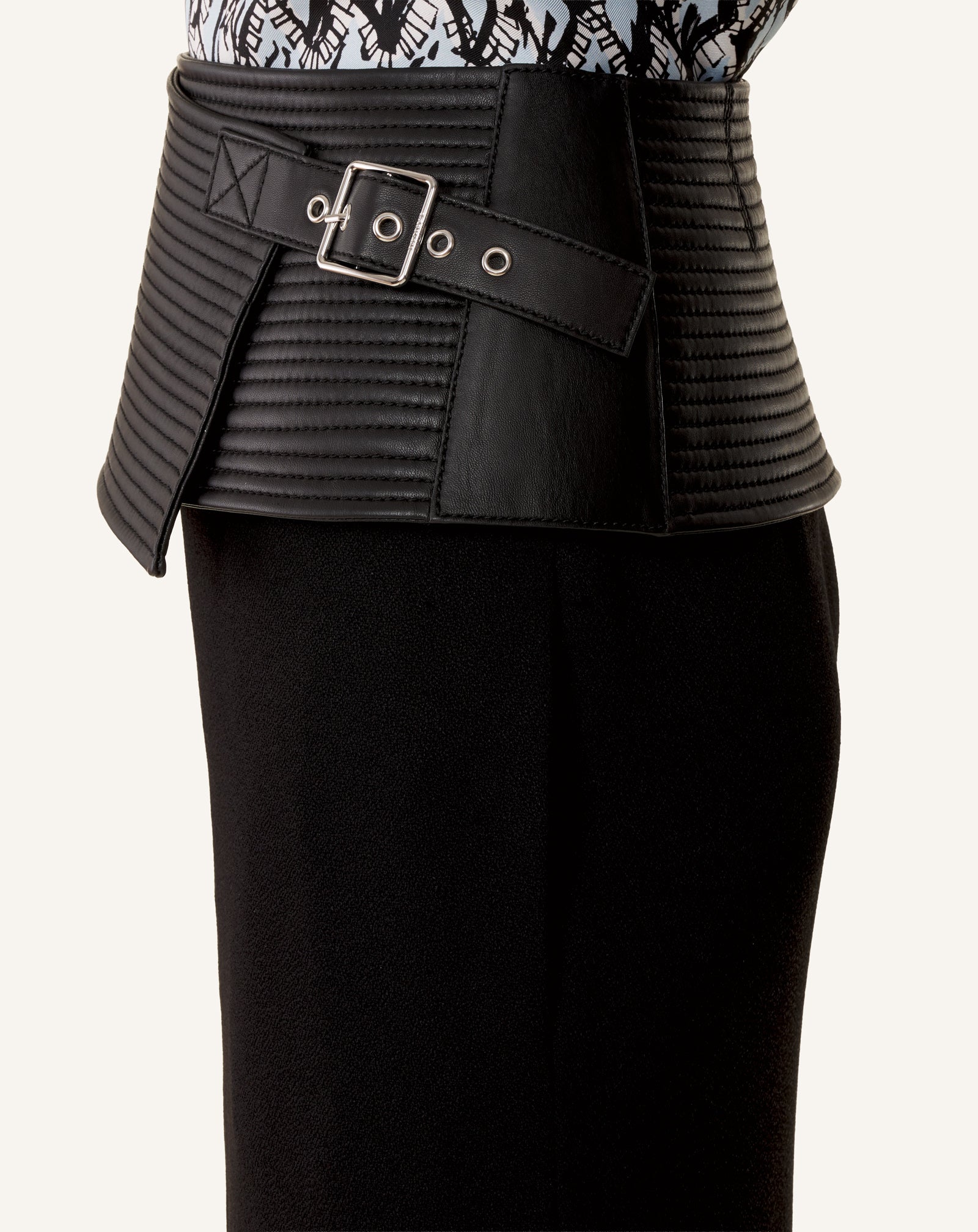 CEINTURE LARGE EN CUIR