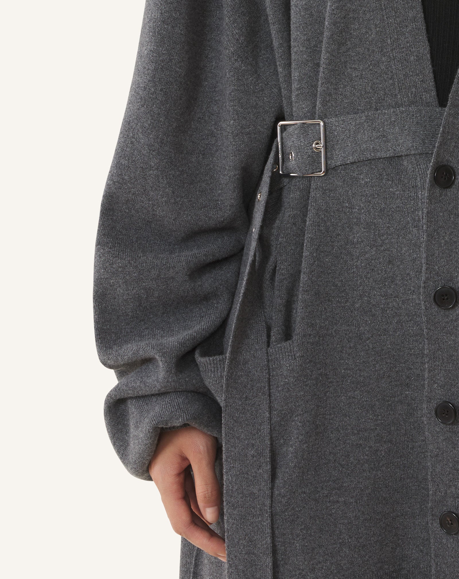 CARDIGAN OVERSIZE EN LAINE ET CACHEMIRE