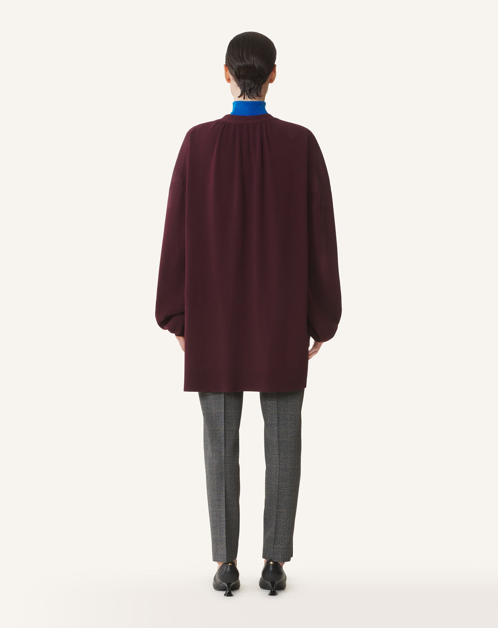 CARDIGAN OVERSIZE EN LAINE ET CACHEMIRE