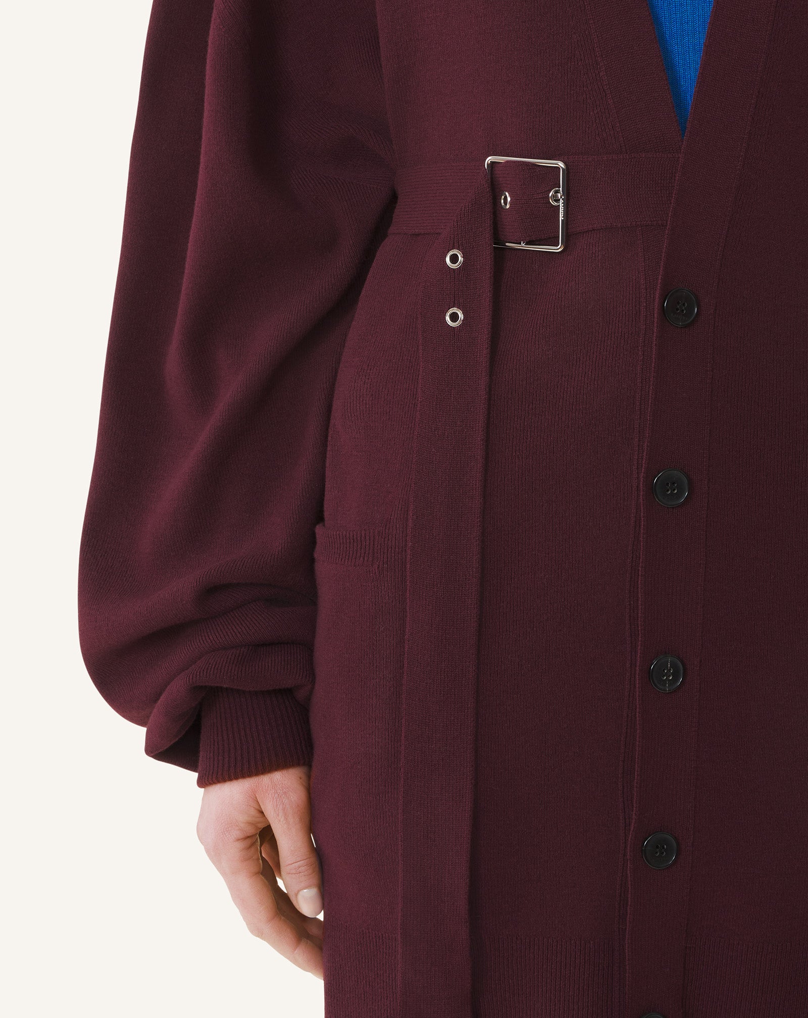 CARDIGAN OVERSIZE EN LAINE ET CACHEMIRE