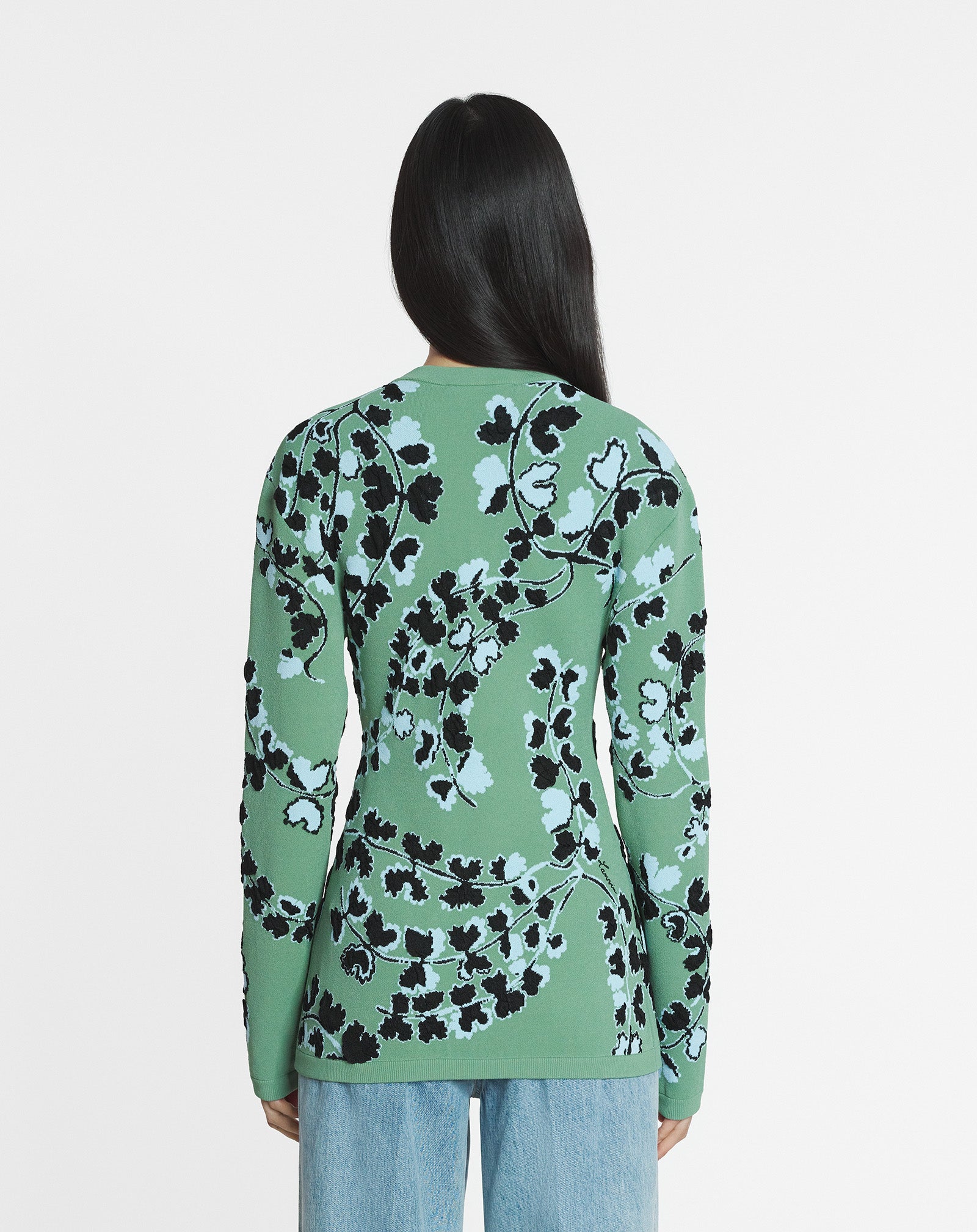 CARDIGAN CINTRÉ EN JACQUARD
