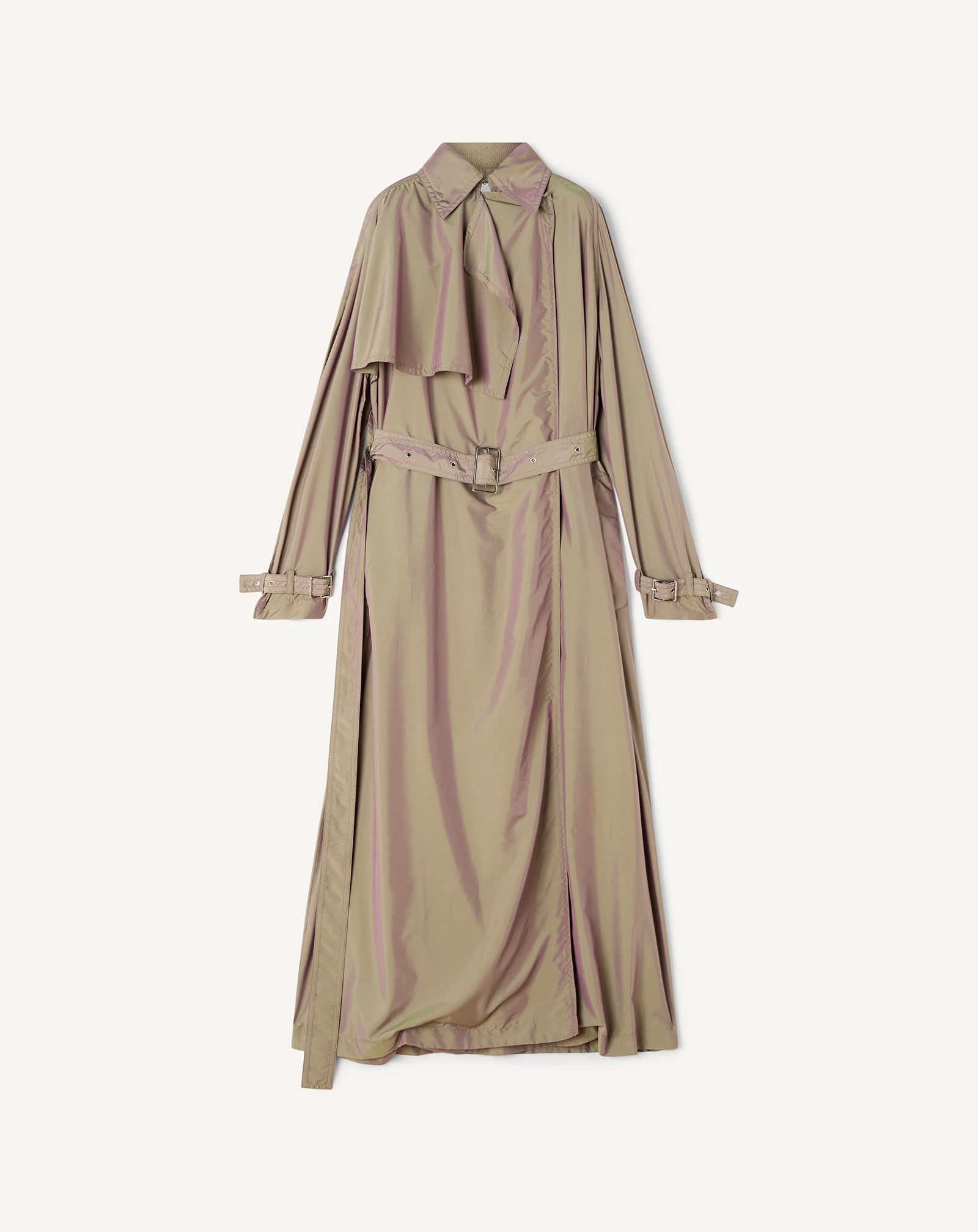 TRENCH FLUIDE EN TAFFETAS