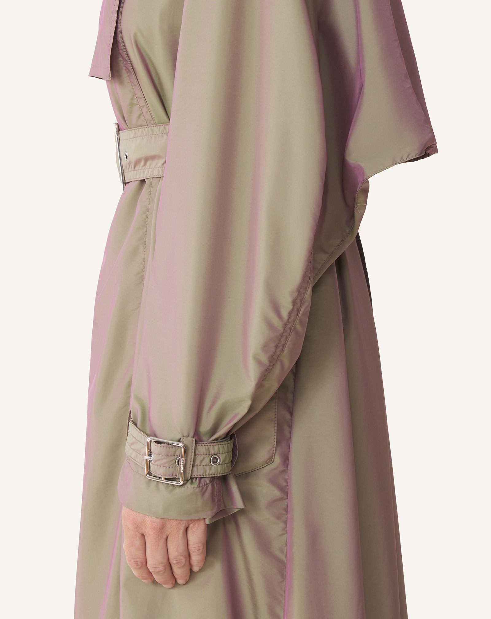 TRENCH FLUIDE EN TAFFETAS