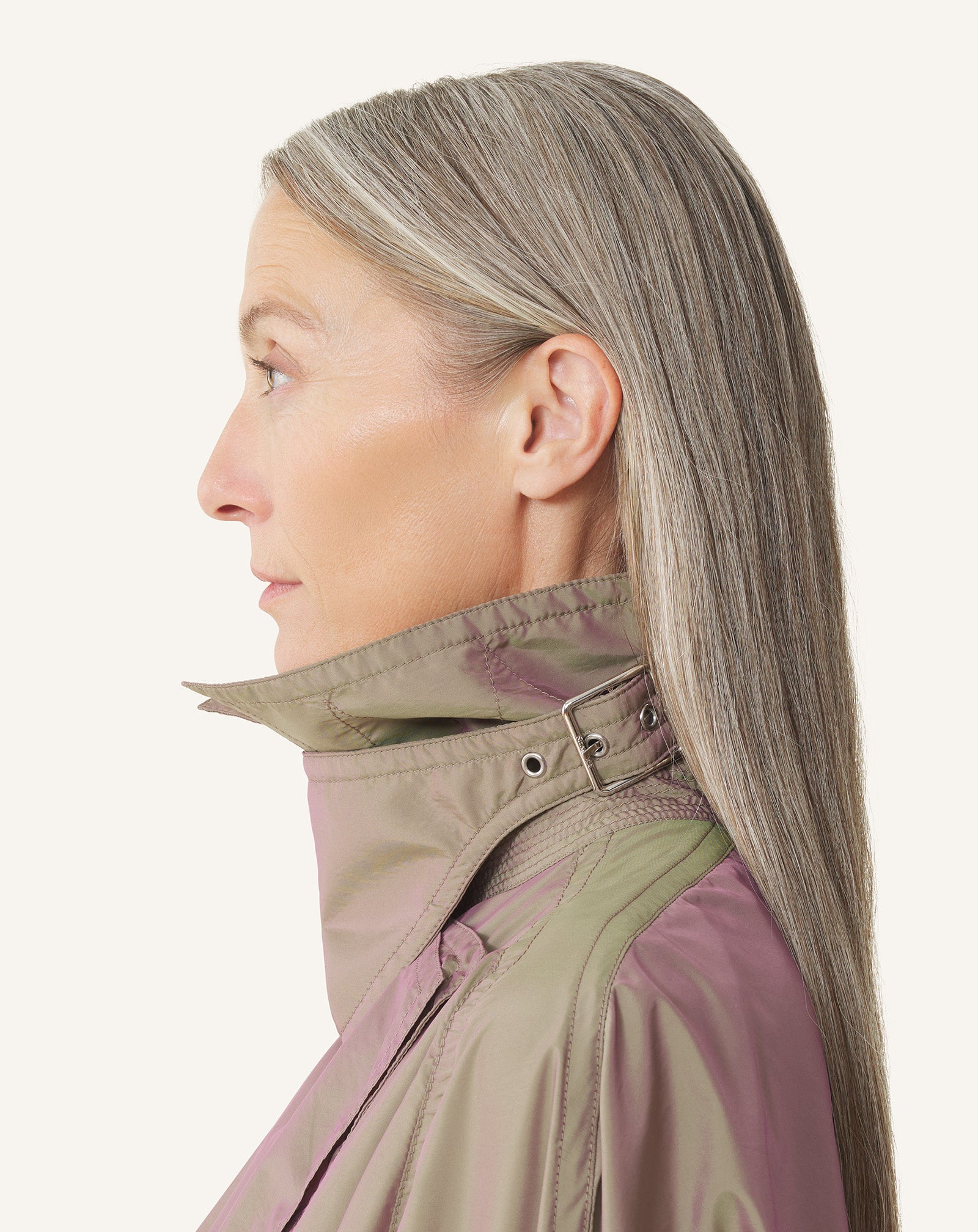 TRENCH FLUIDE EN TAFFETAS